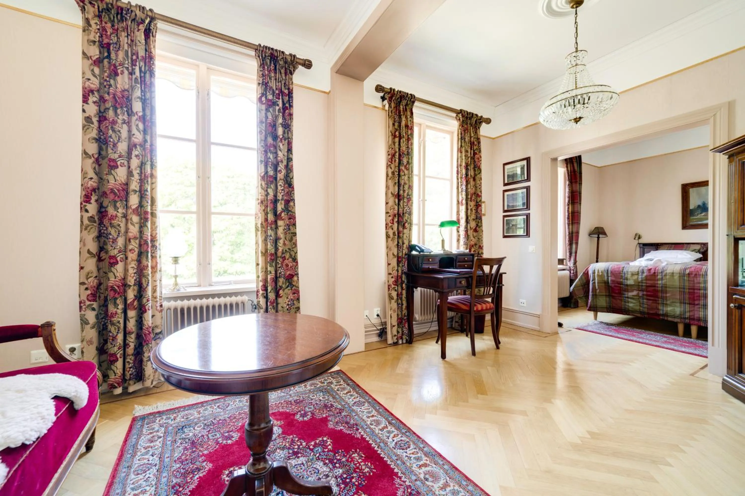 Bed in Sundbyholms Slott