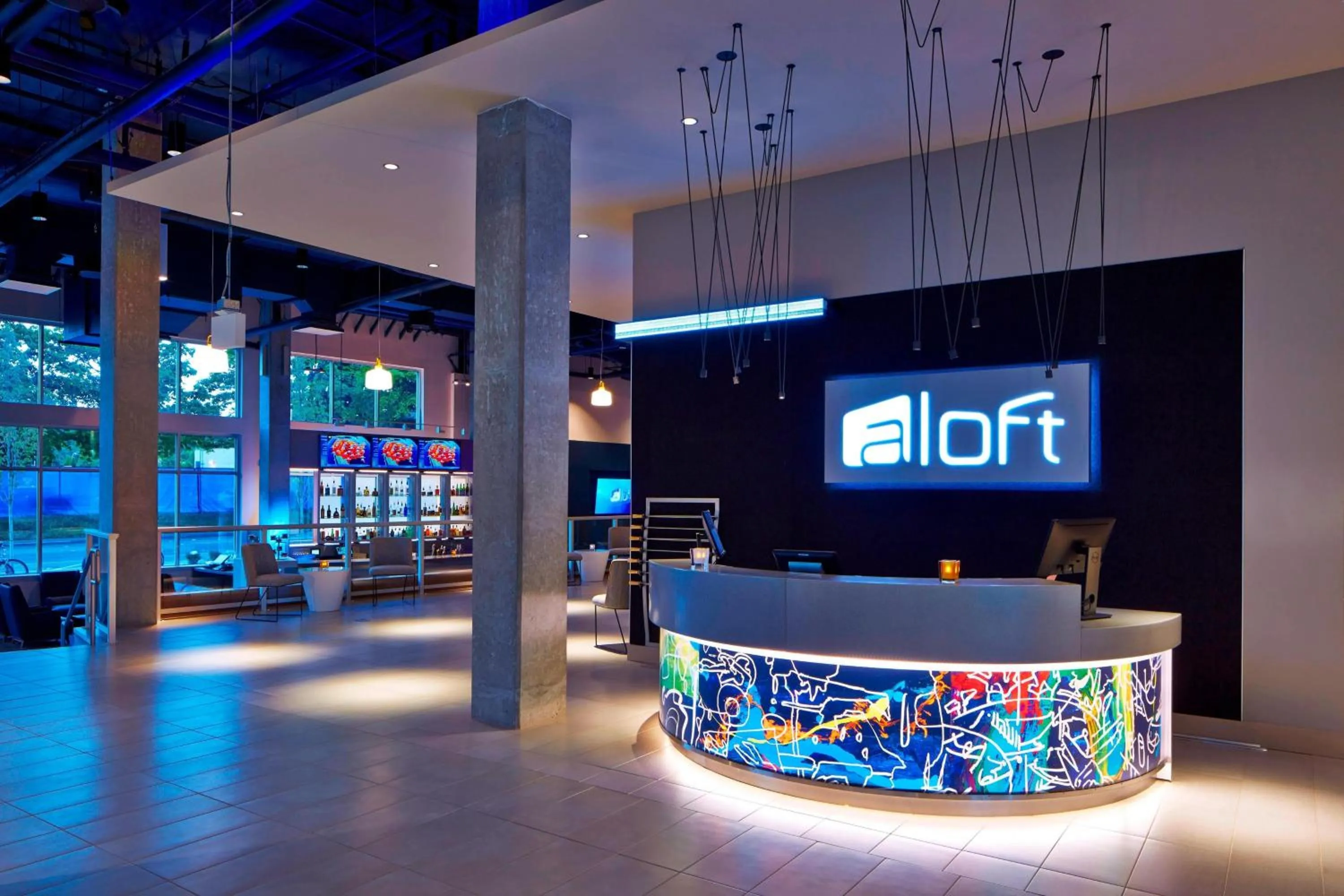 Lobby or reception in Aloft Seattle Redmond