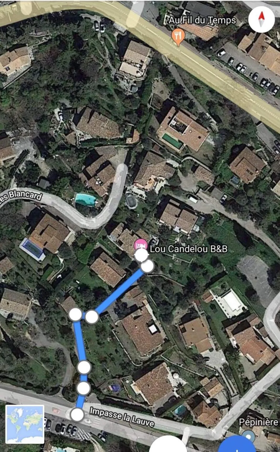 View (from property/room) in Lou Candelou