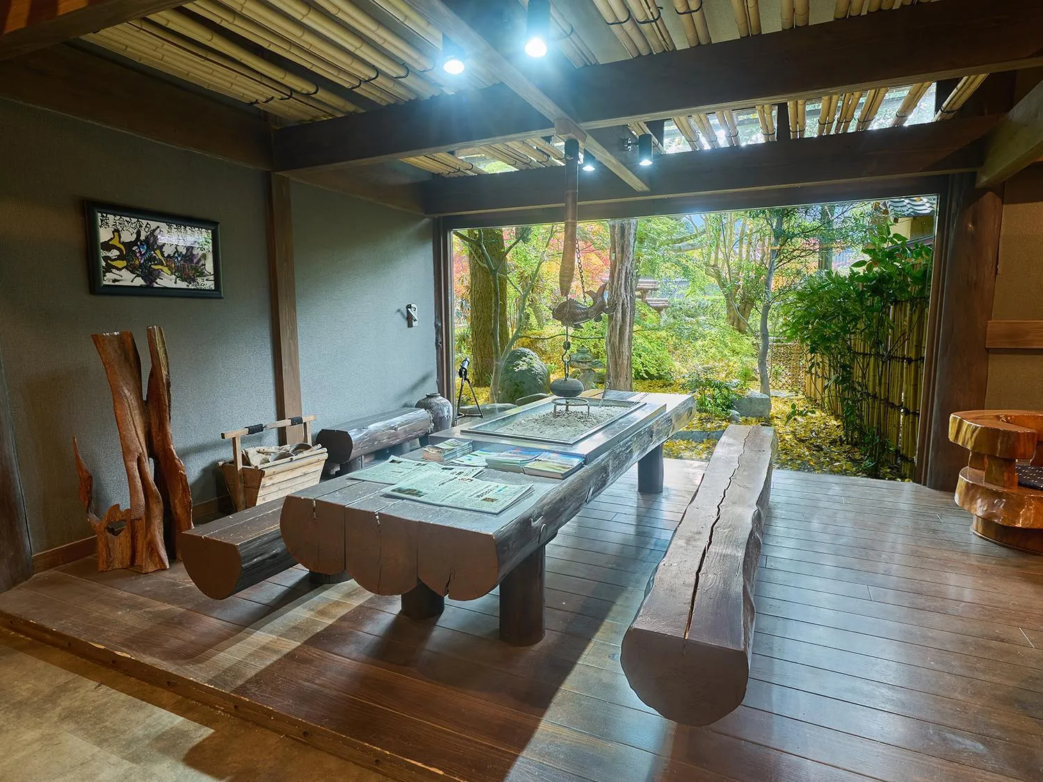 Lobby or reception in Chikurakutei