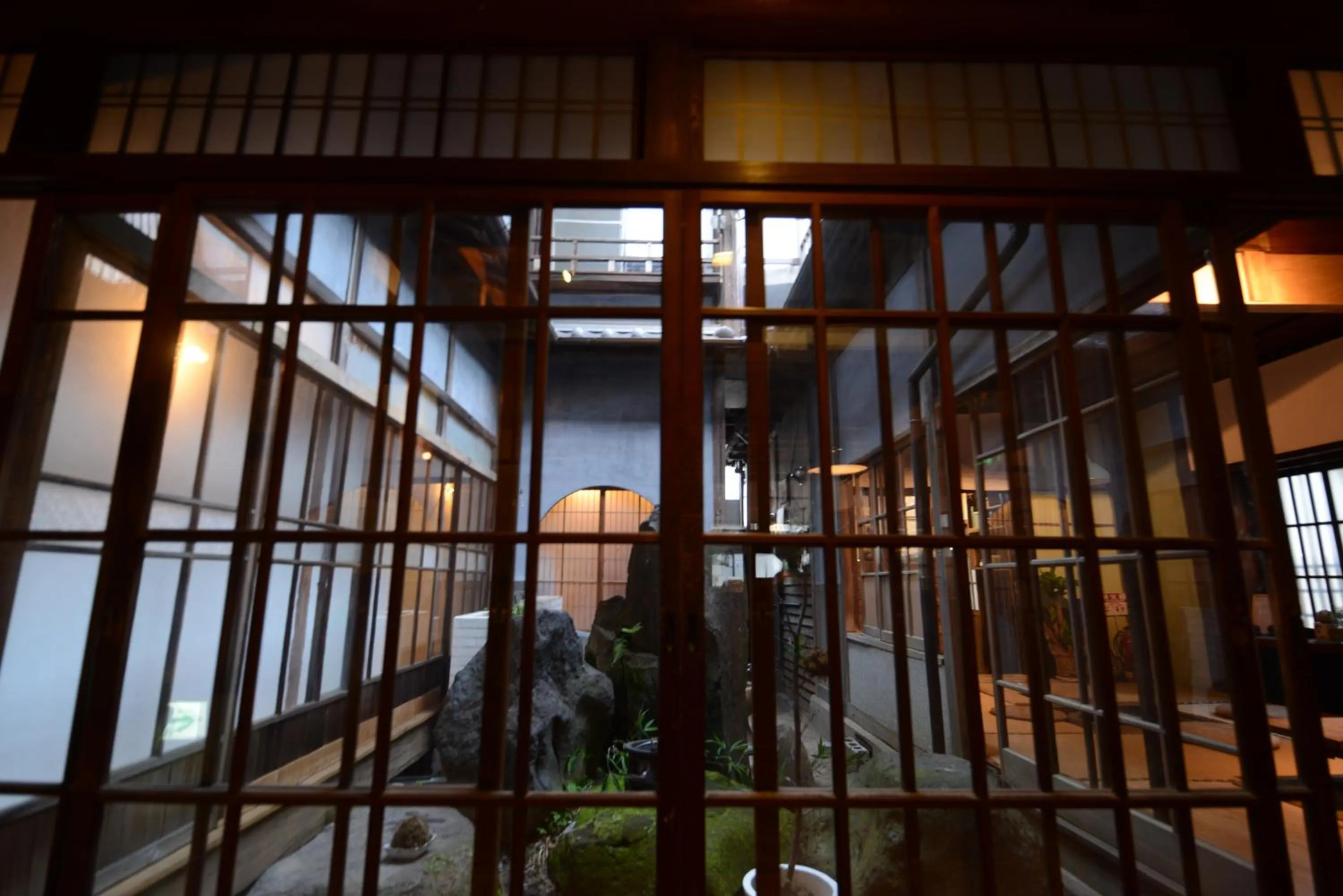 Garden in Taketa Ekimae Hostel cue