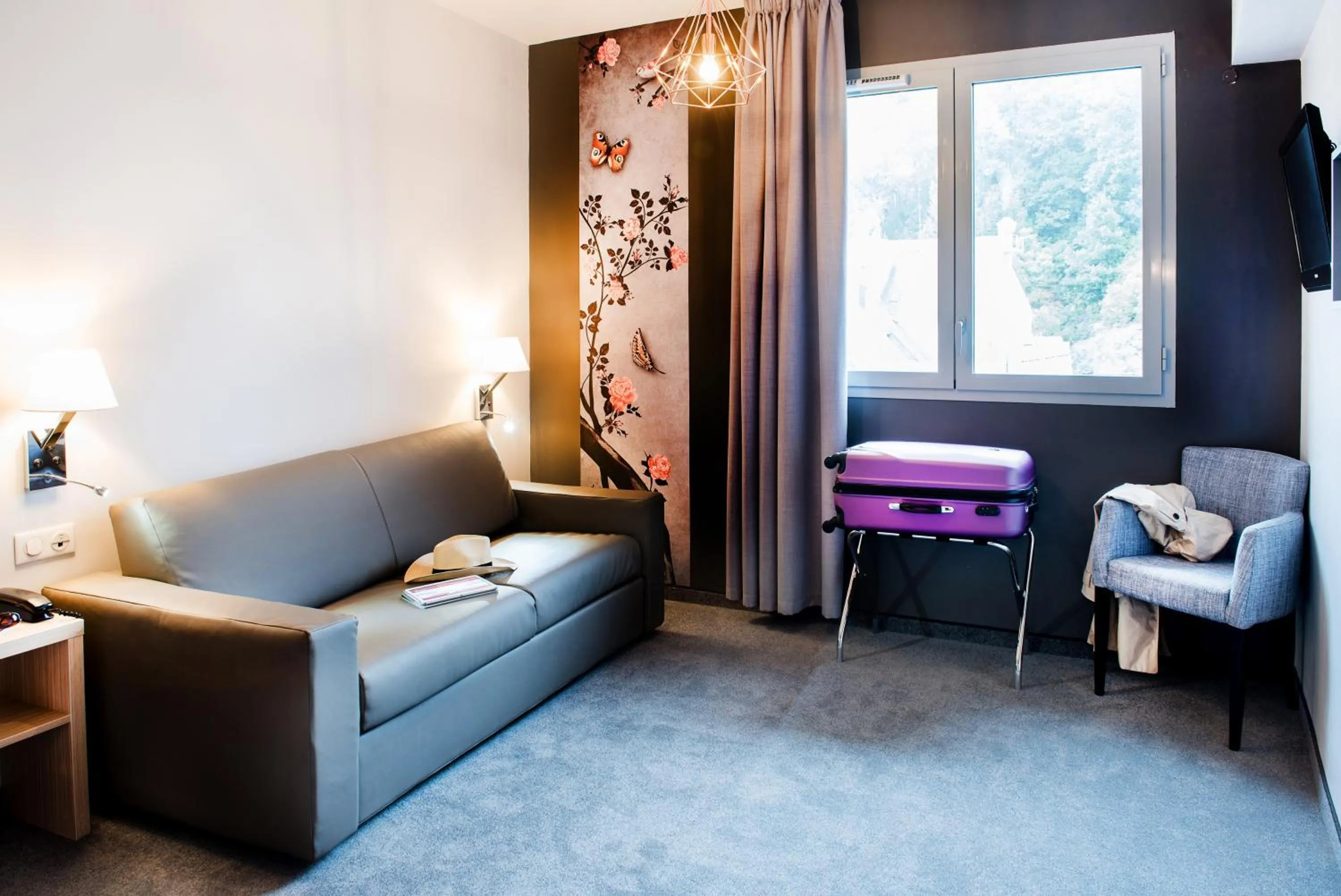 Bed in Hôtel Sainte-Rose