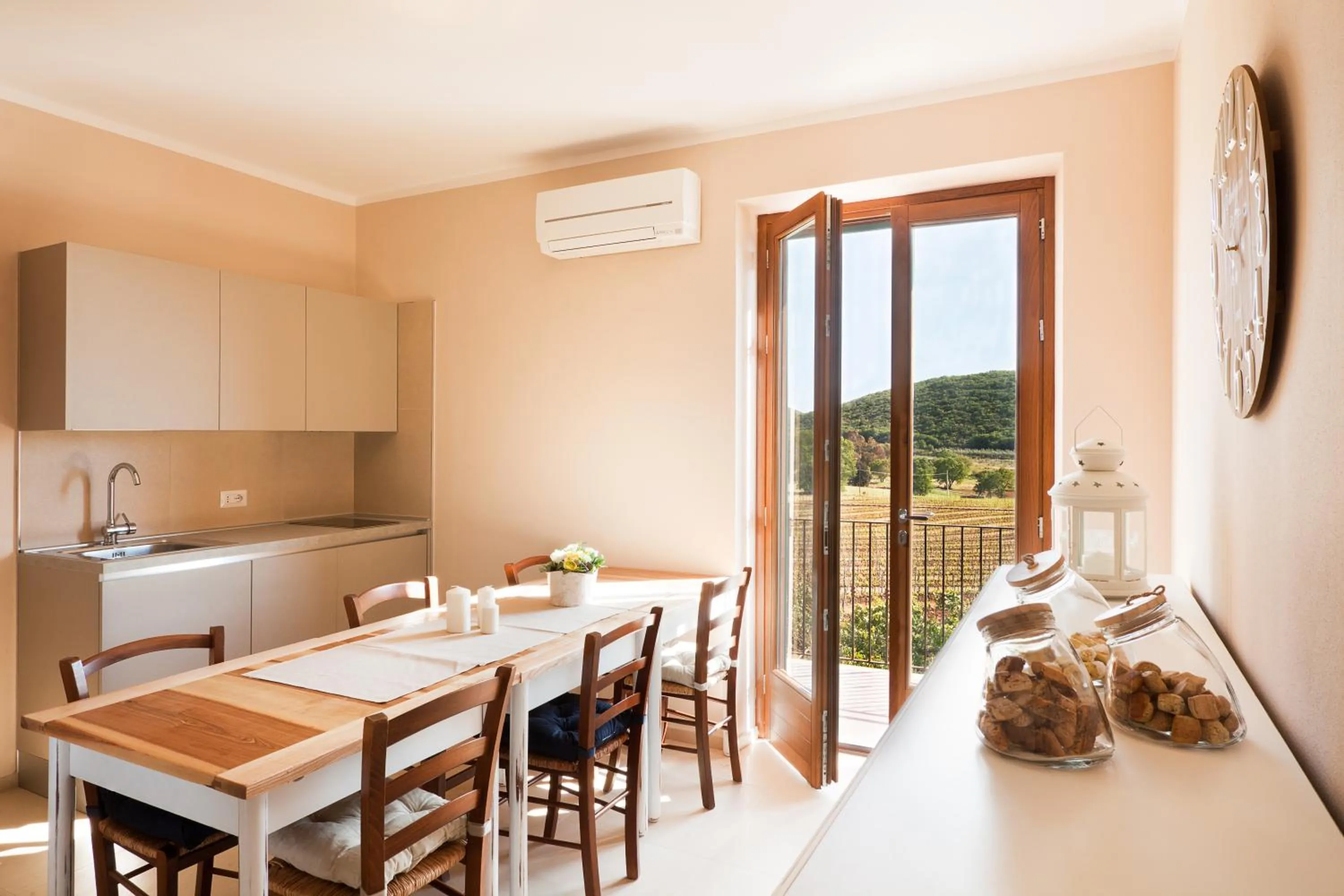 Kitchen or kitchenette in Poggiolivi Agriturismo Bio in Maremma