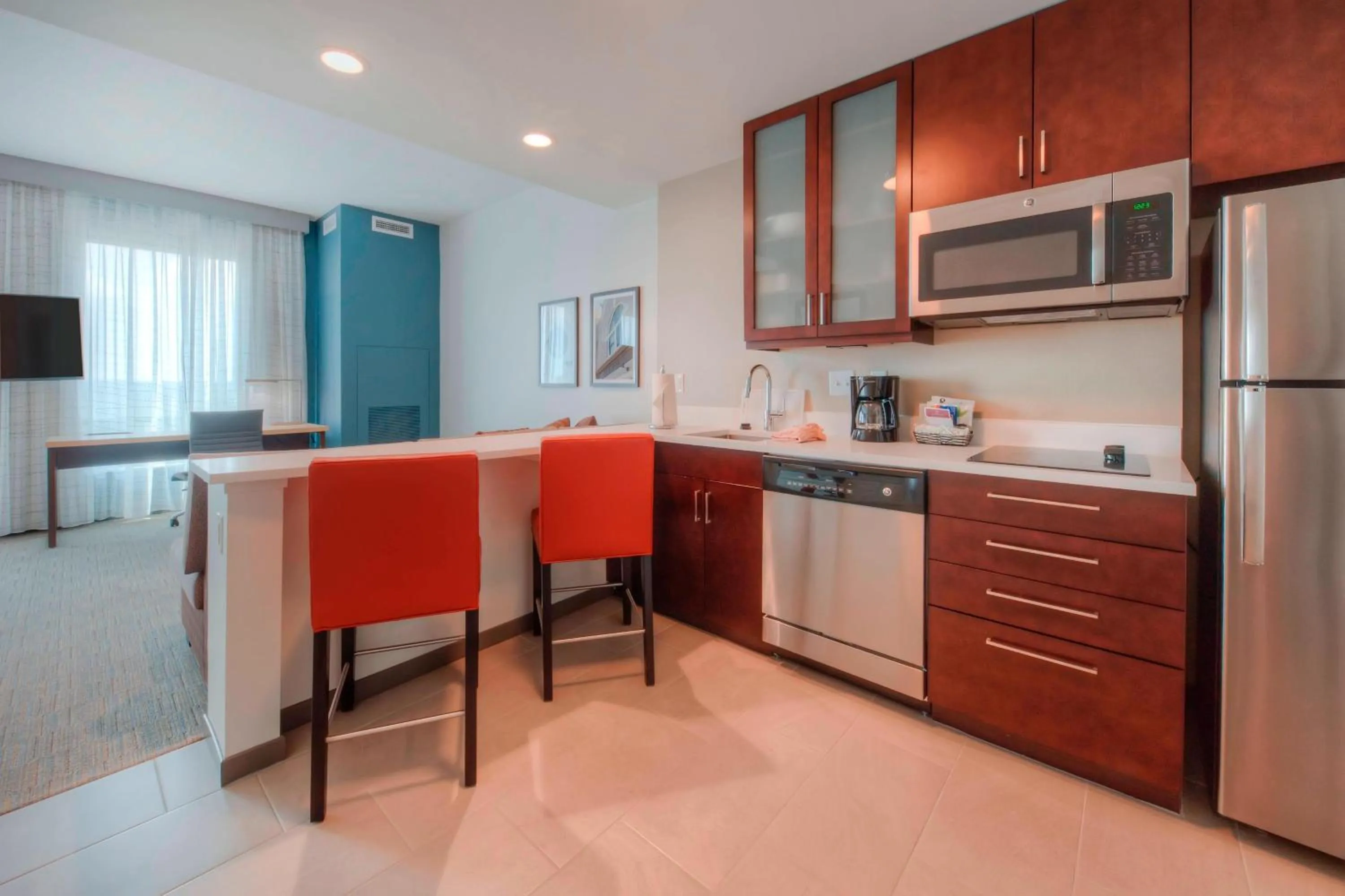 Kitchen or kitchenette in Residence Inn by Marriott Raleigh Downtown