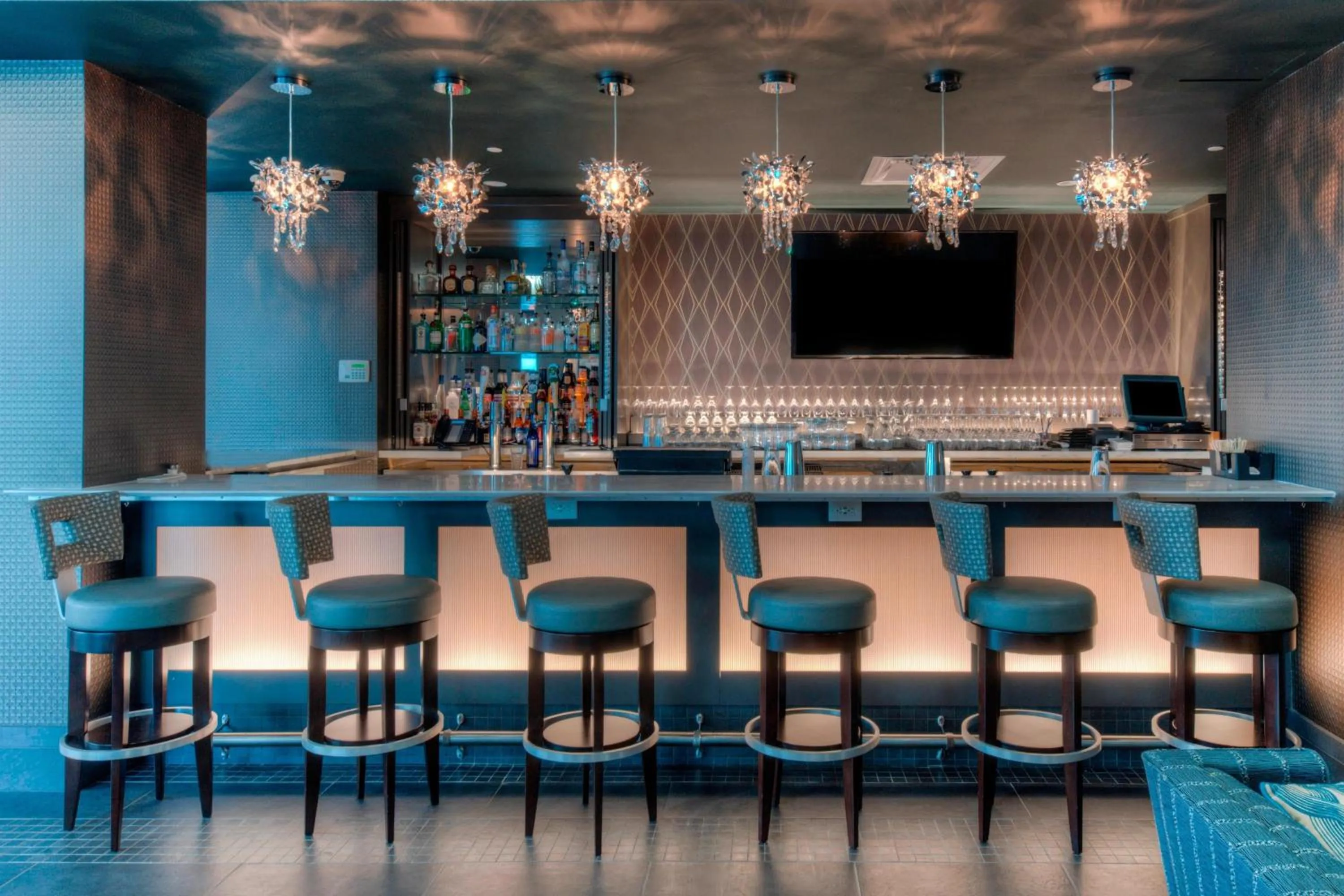 Lounge or bar in Residence Inn by Marriott Raleigh Downtown