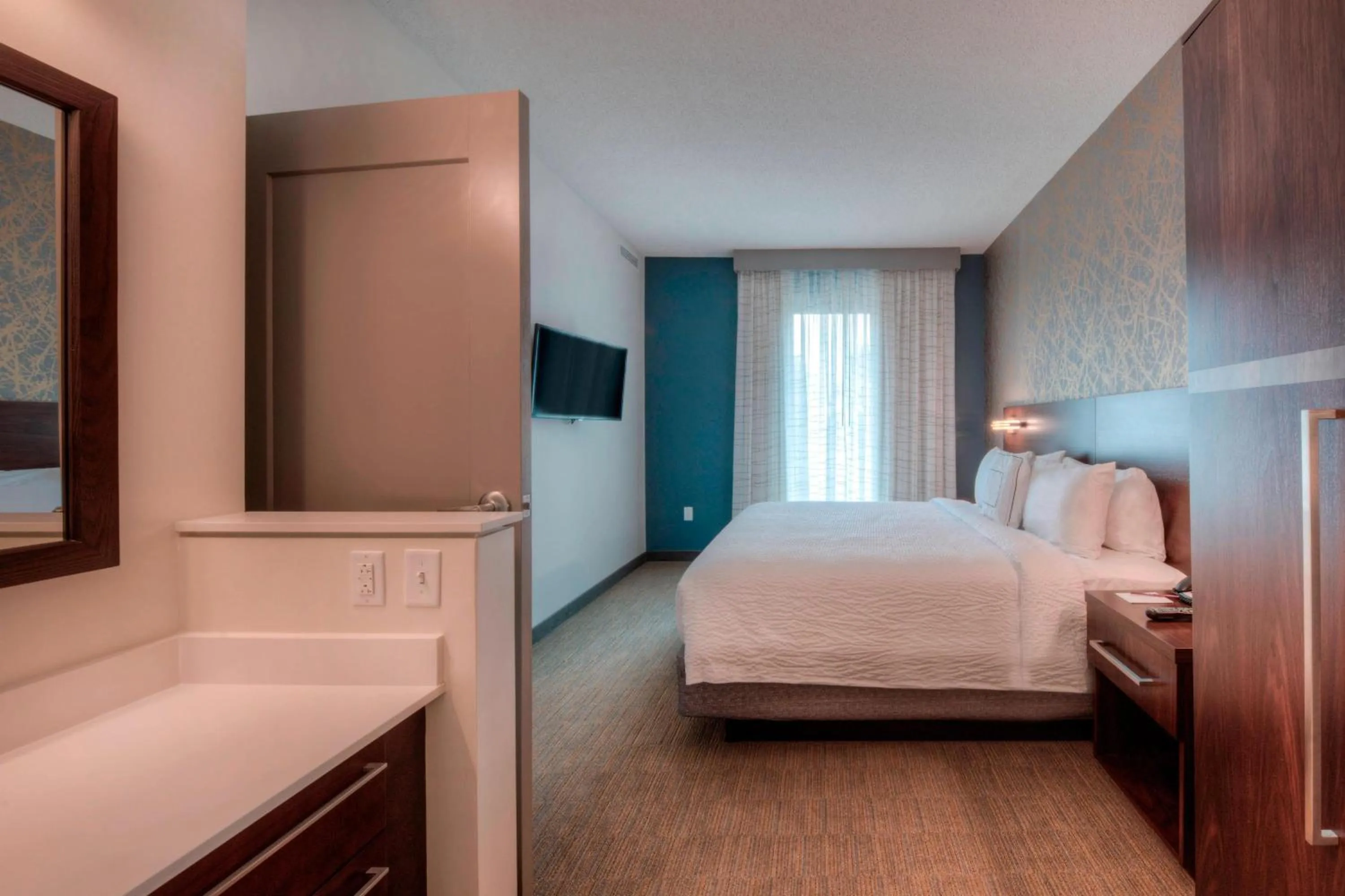 Bedroom, Bed in Residence Inn by Marriott Raleigh Downtown