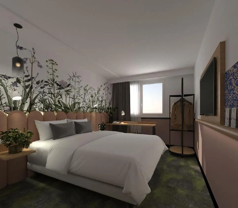 Bed in ibis Styles Pontivy centre Bretagne