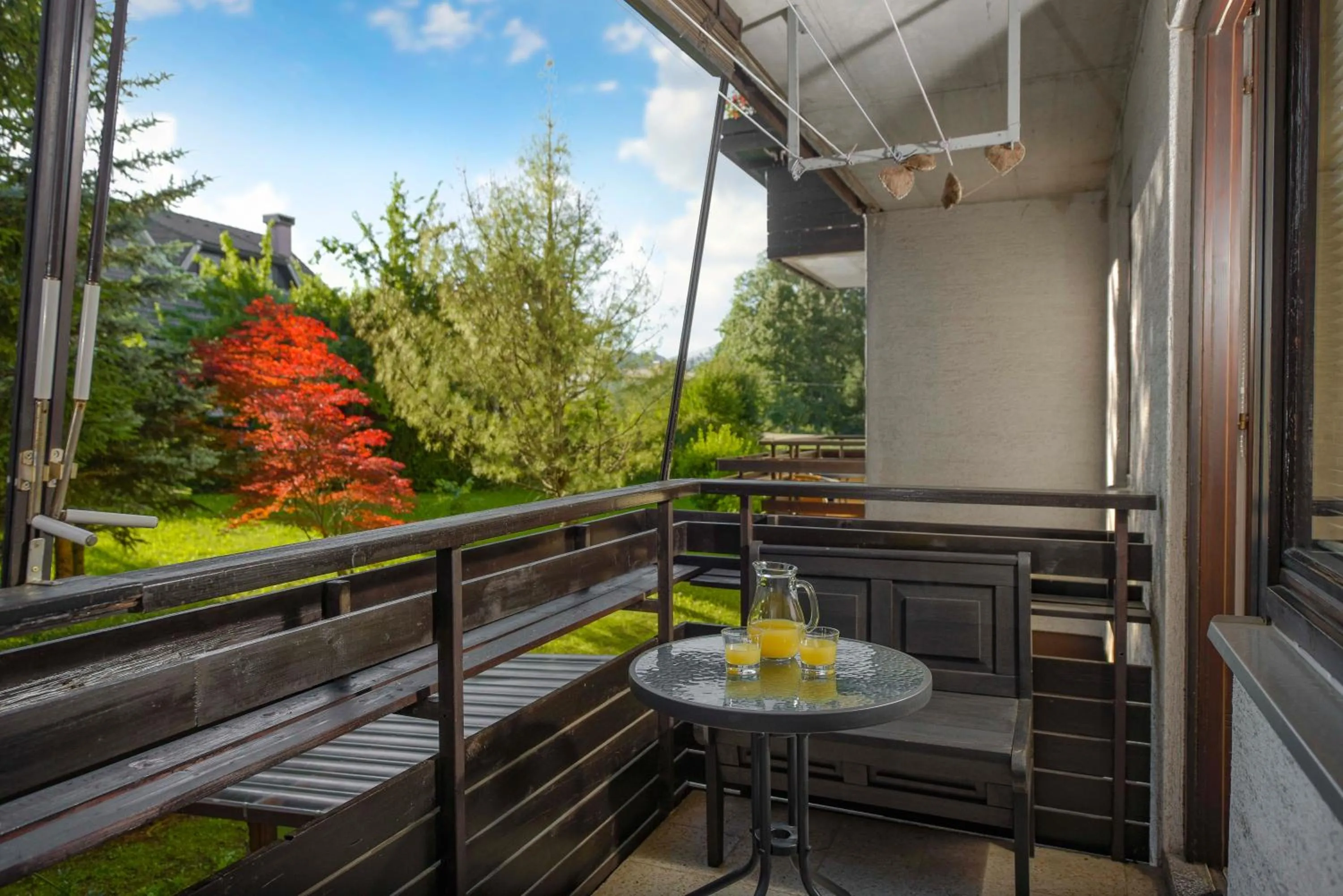 Balcony/Terrace in Apartments Rikli Bled