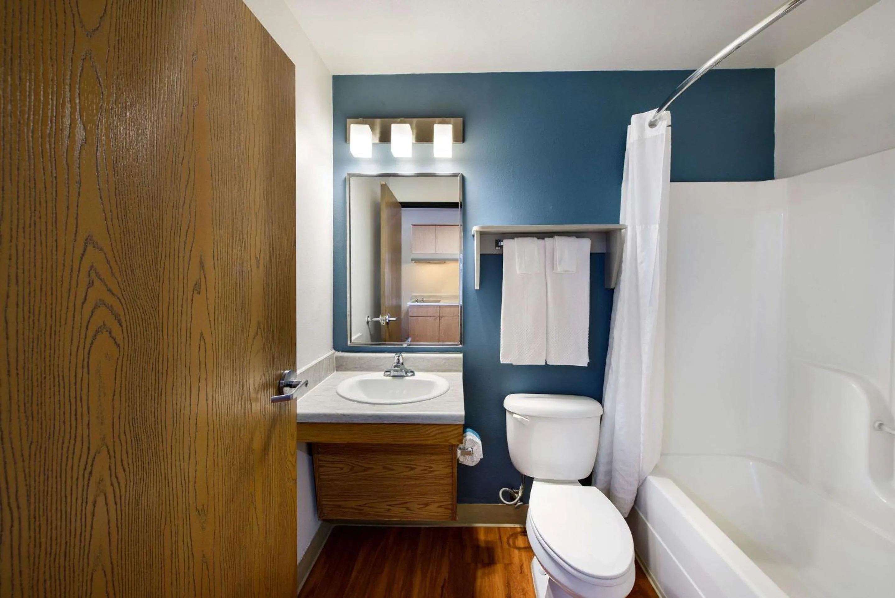 Bedroom in WoodSpring Suites Columbus Southeast