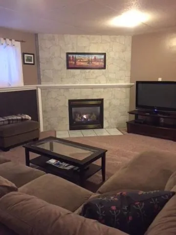 Living room in Newly Renovated Basement Suite!