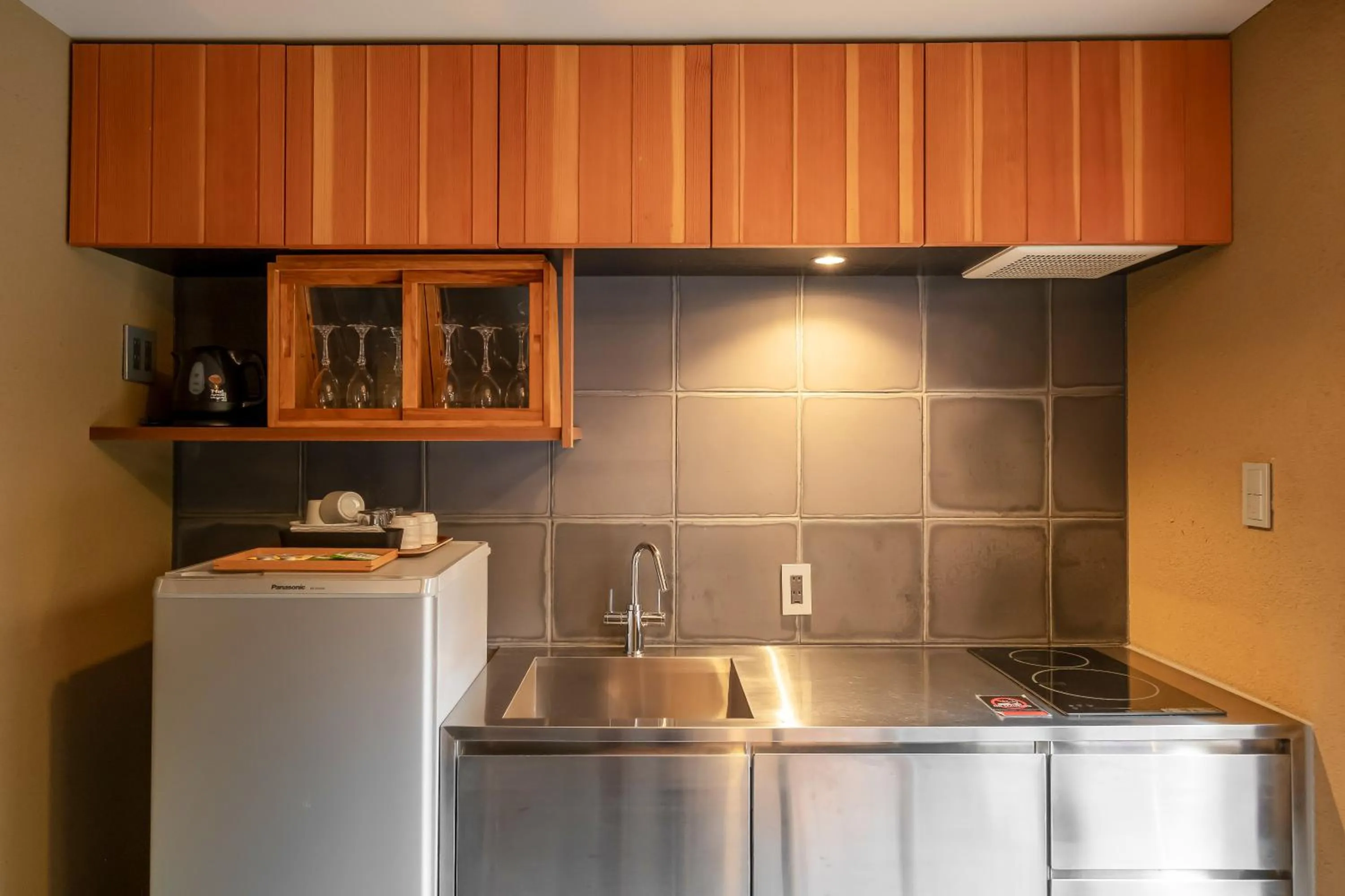 Kitchen or kitchenette in GOZAN HOTEL & SERVICED APARTMENT Higashiyama Sanjo