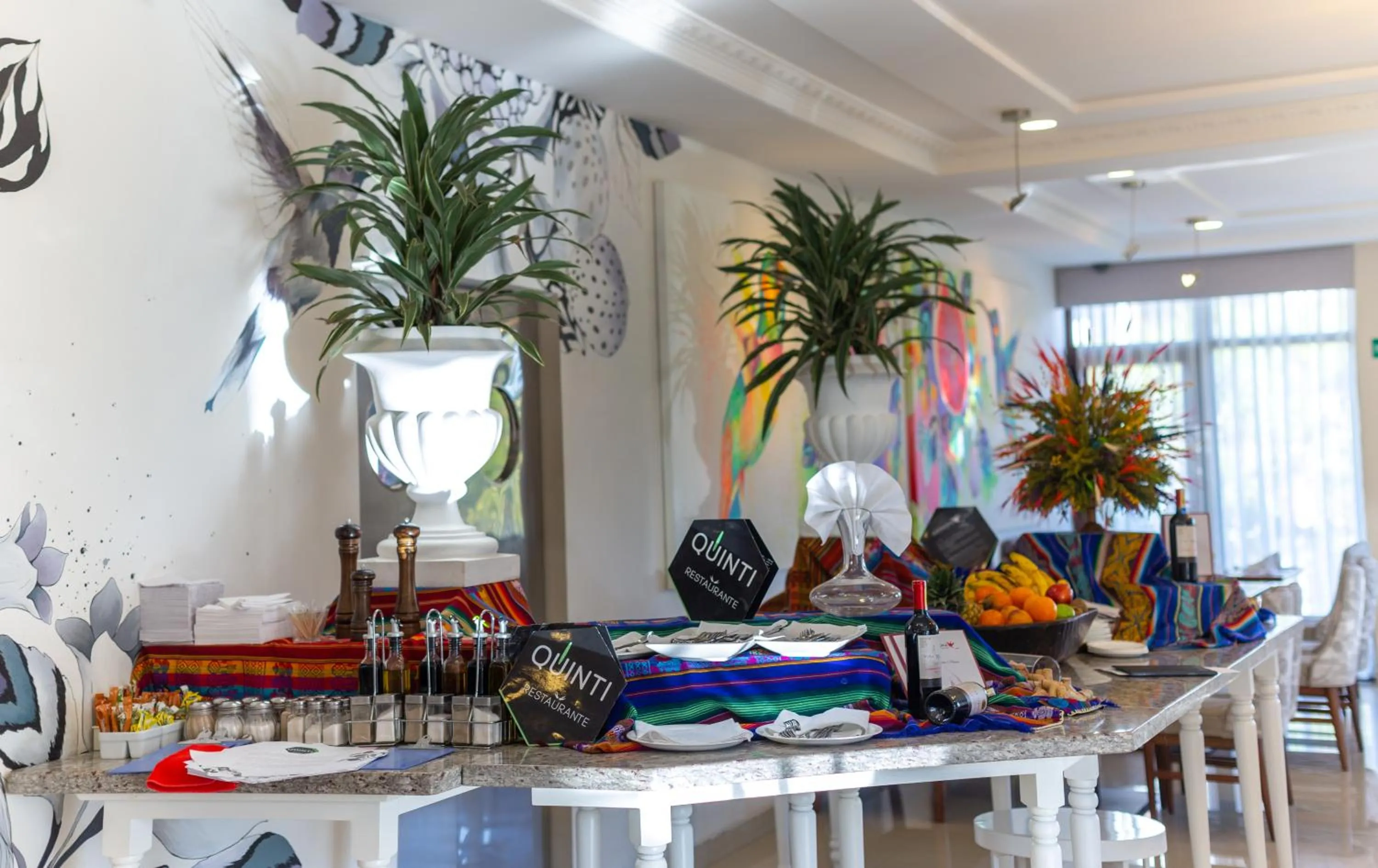 Buffet breakfast in Quindeloma Art Hotel & Gallery