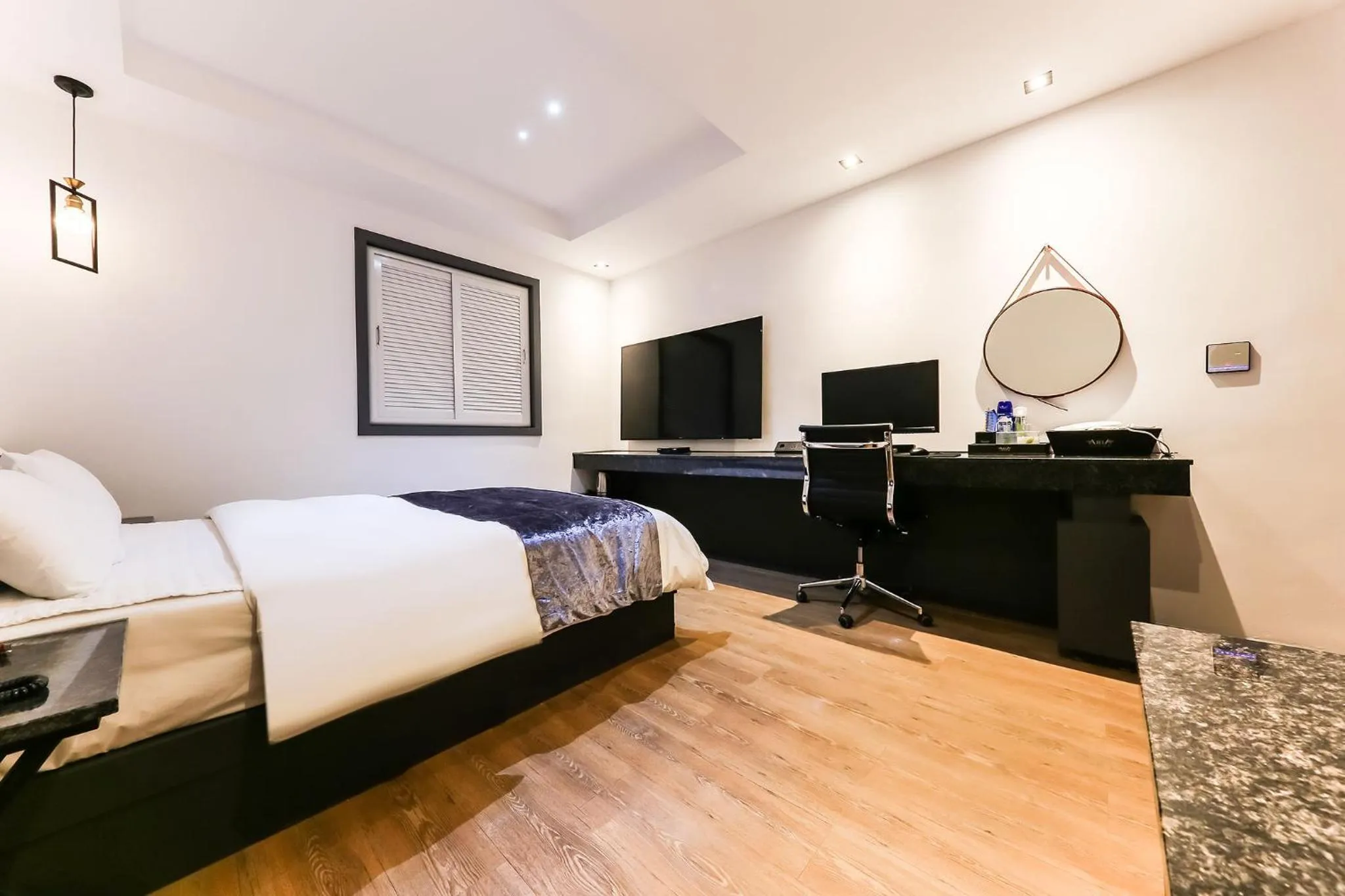 Bed in Seosan Aria Hotel