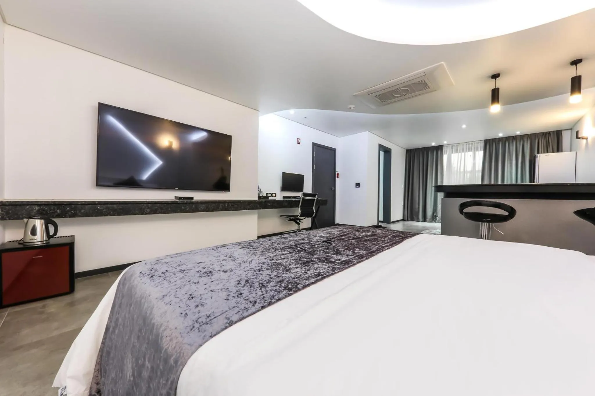 Bed in Seosan Aria Hotel