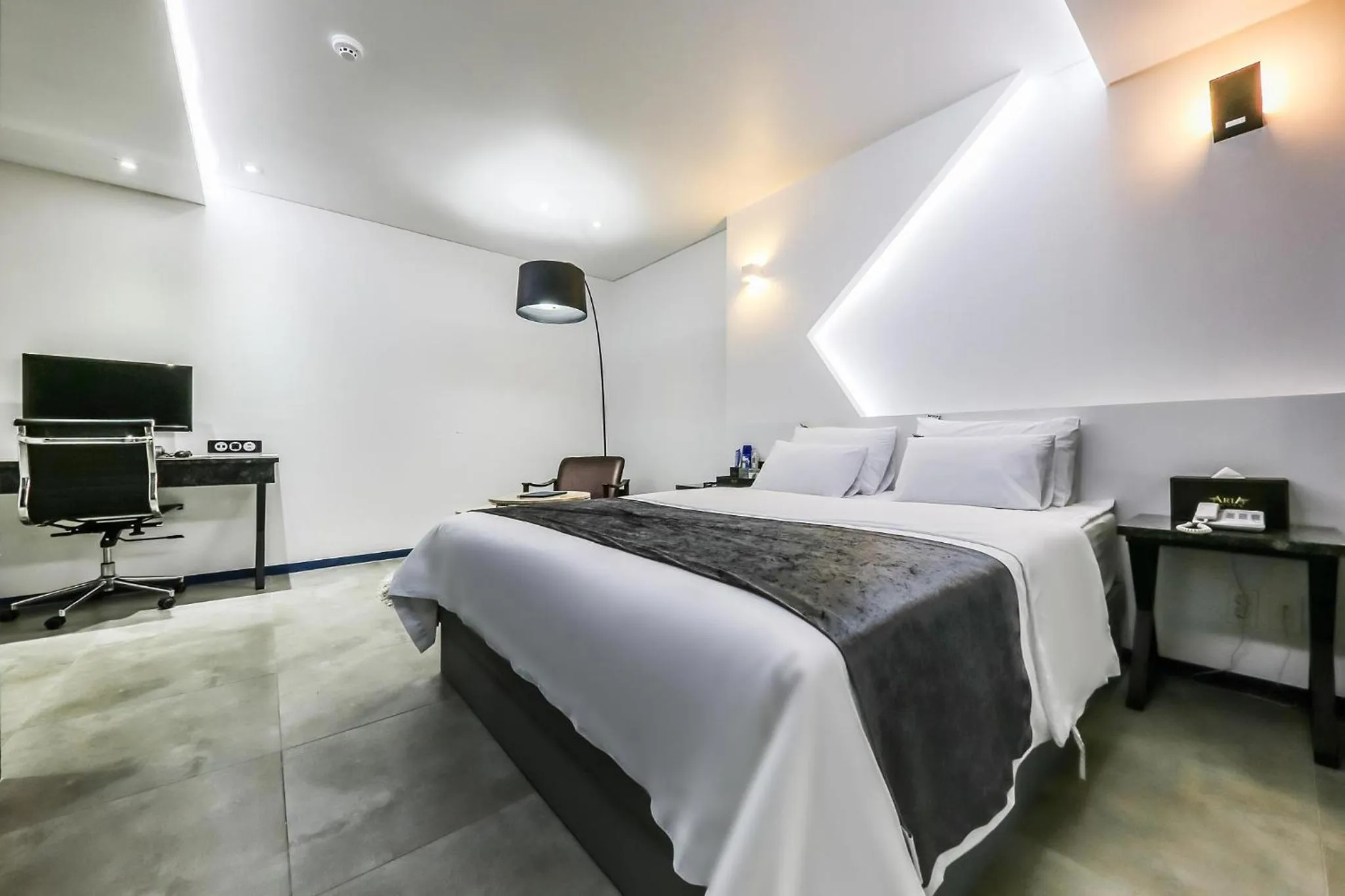 Bed in Seosan Aria Hotel