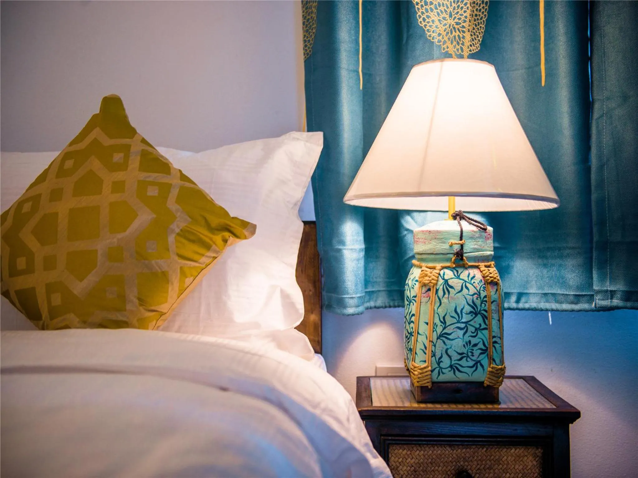 Decorative detail, Bed in Hetai Boutique Hotel