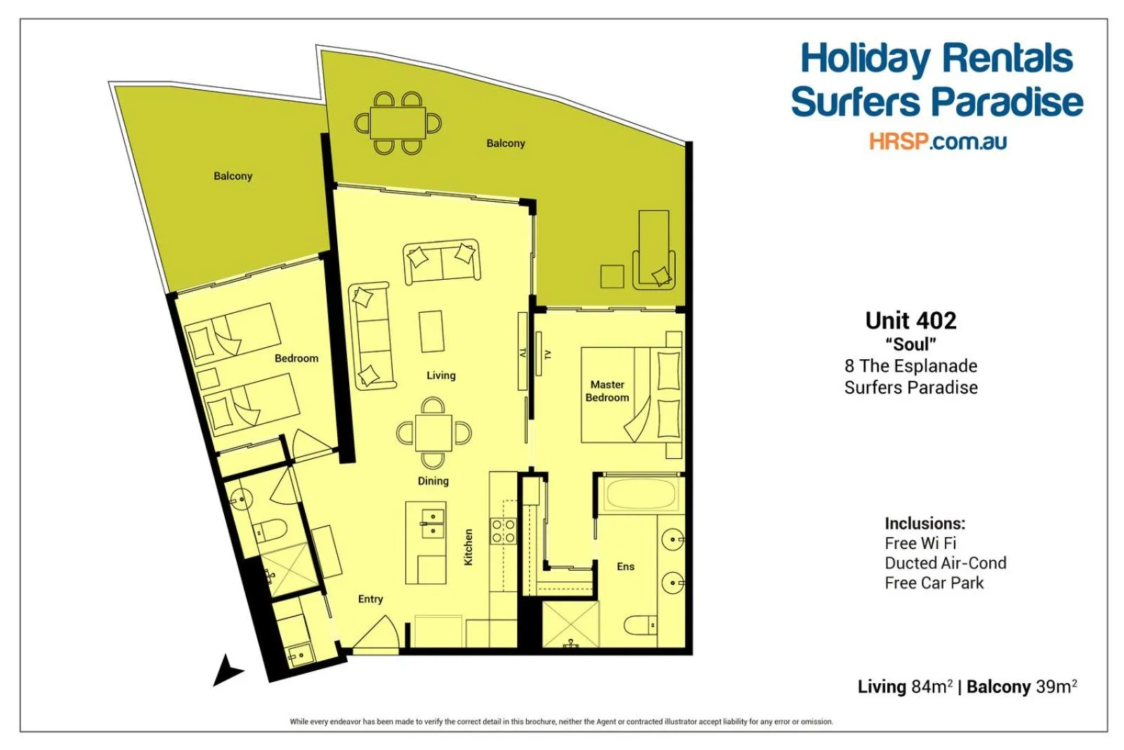 Floor plan in Soul on the Esplanade - HR Surfers Paradise