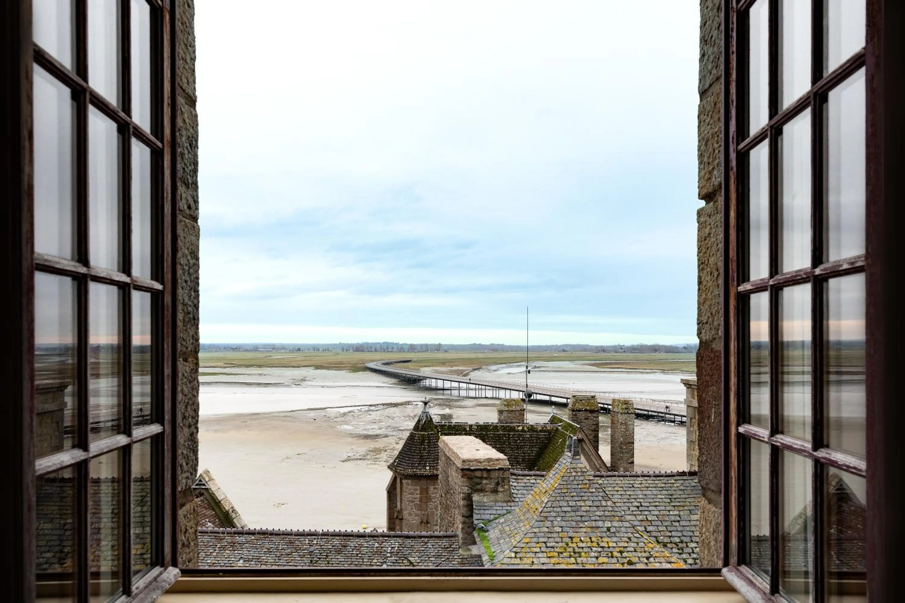 Sea view in La Mère Poulard