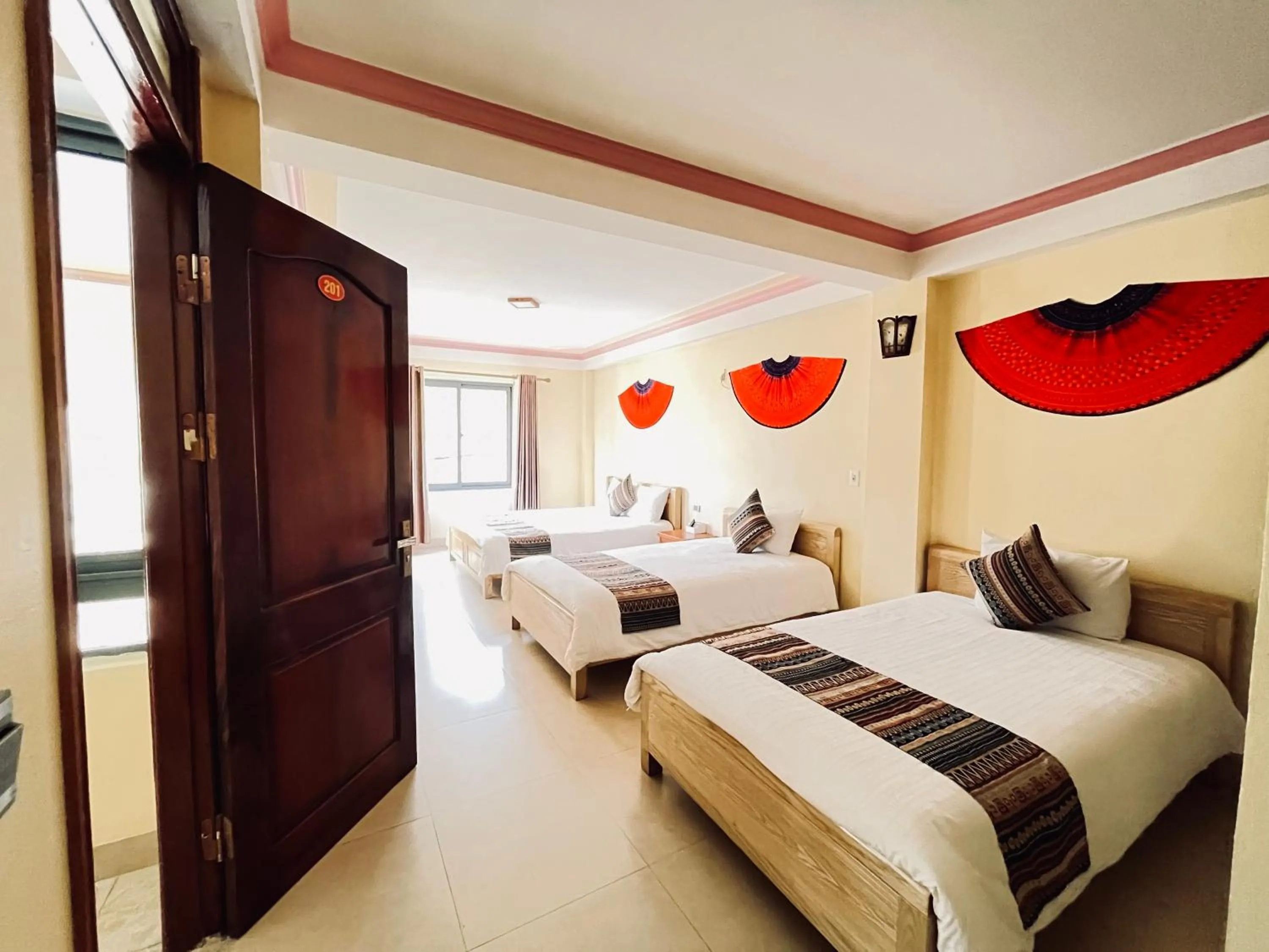 Bed in Sapa Paramount Hotel