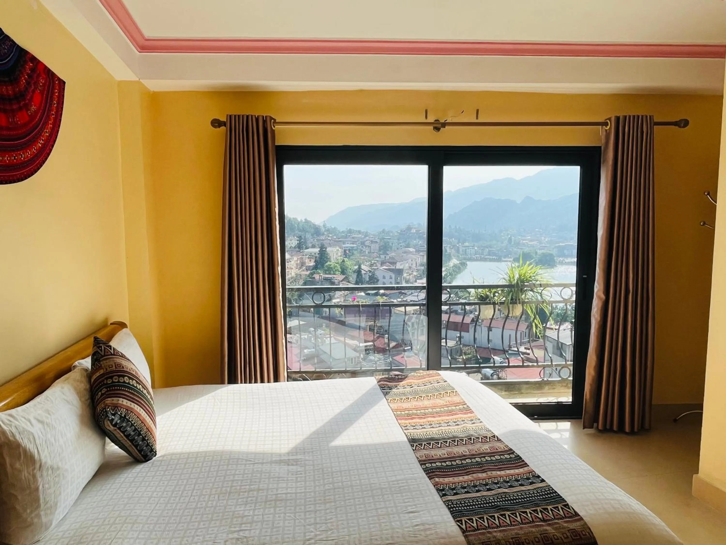Bed in Sapa Paramount Hotel
