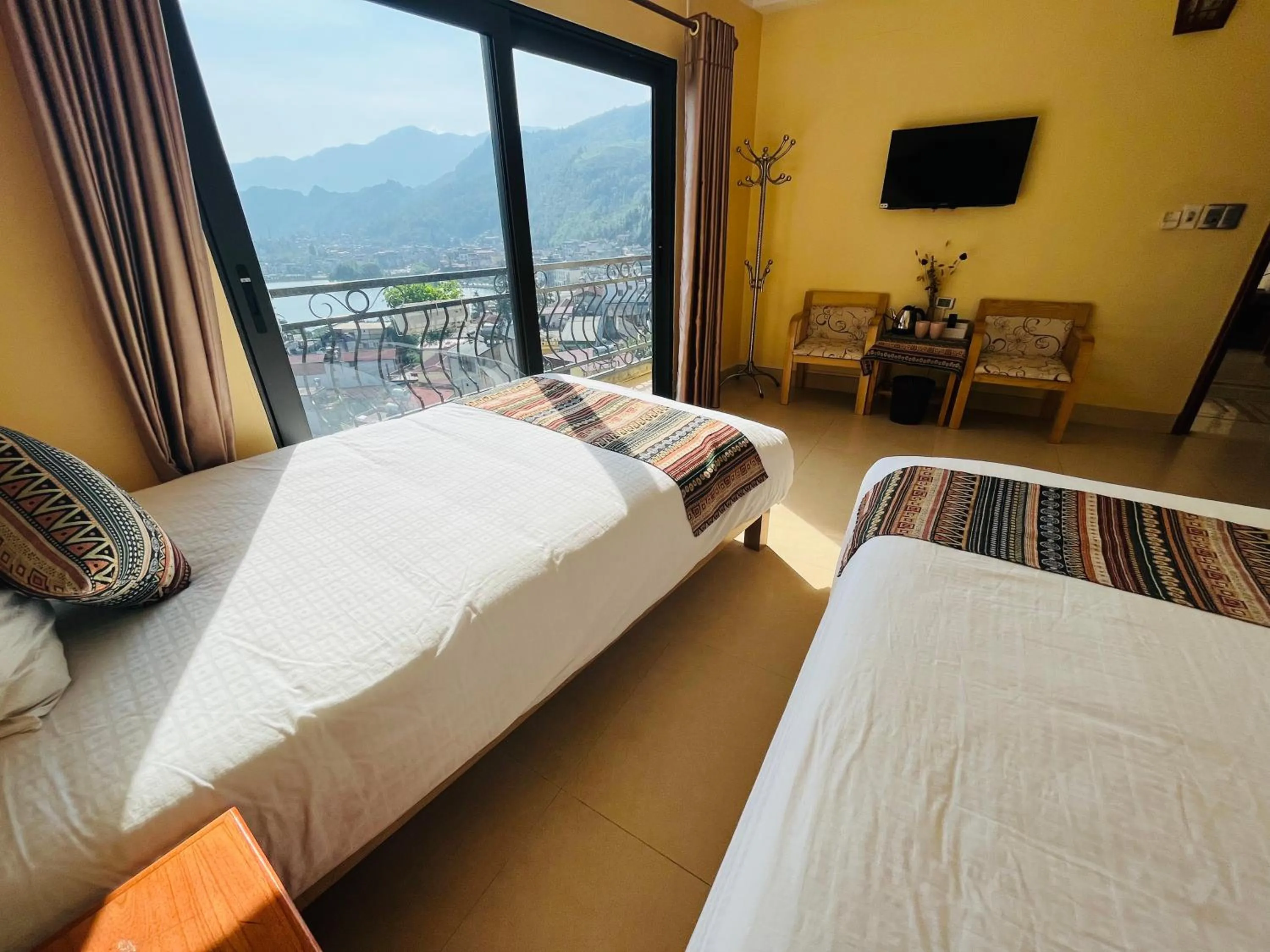 Bed in Sapa Paramount Hotel