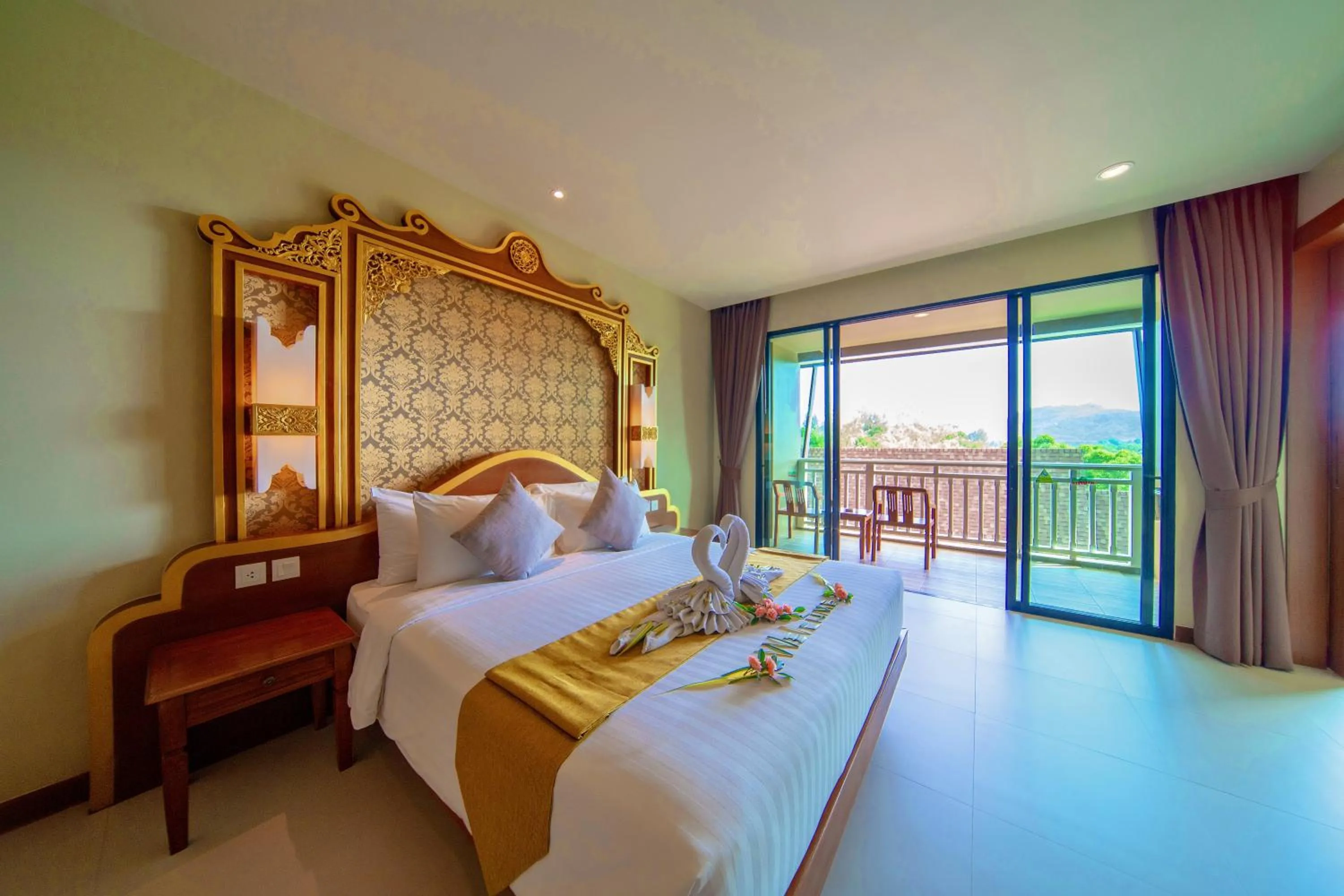 Bed in Maikhao Palm Beach Resort - SHA Plus