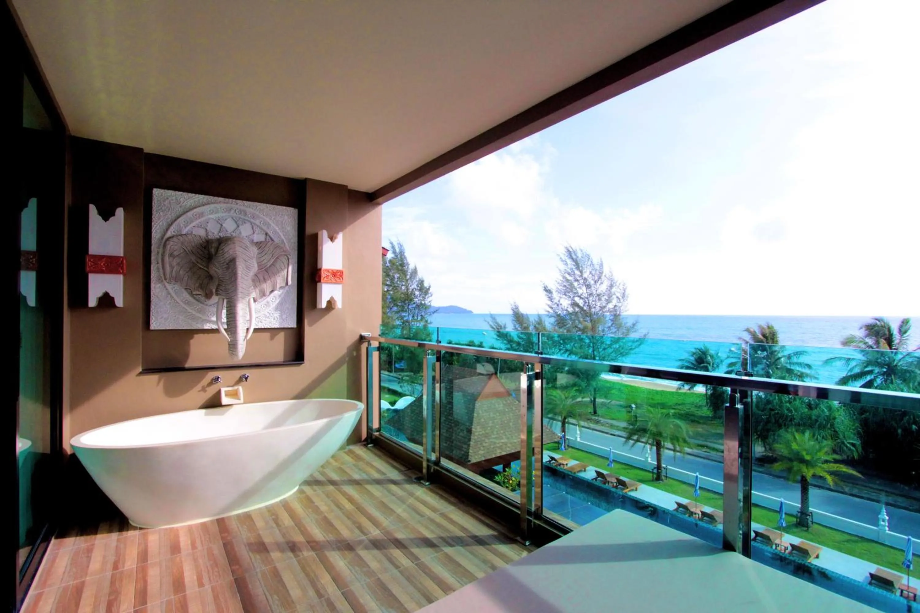 Balcony/Terrace in Maikhao Palm Beach Resort - SHA Plus