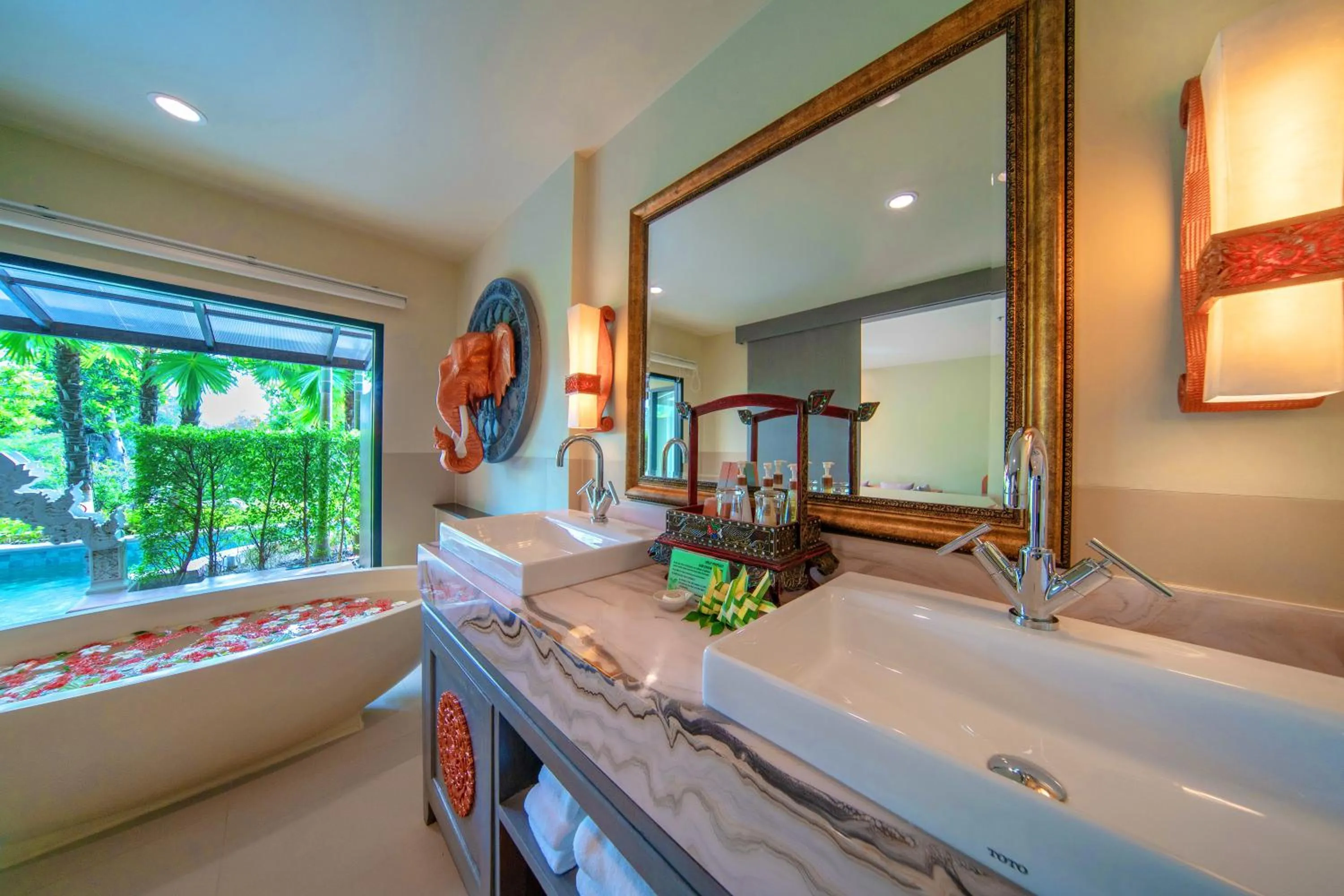 Bathroom in Maikhao Palm Beach Resort - SHA Plus