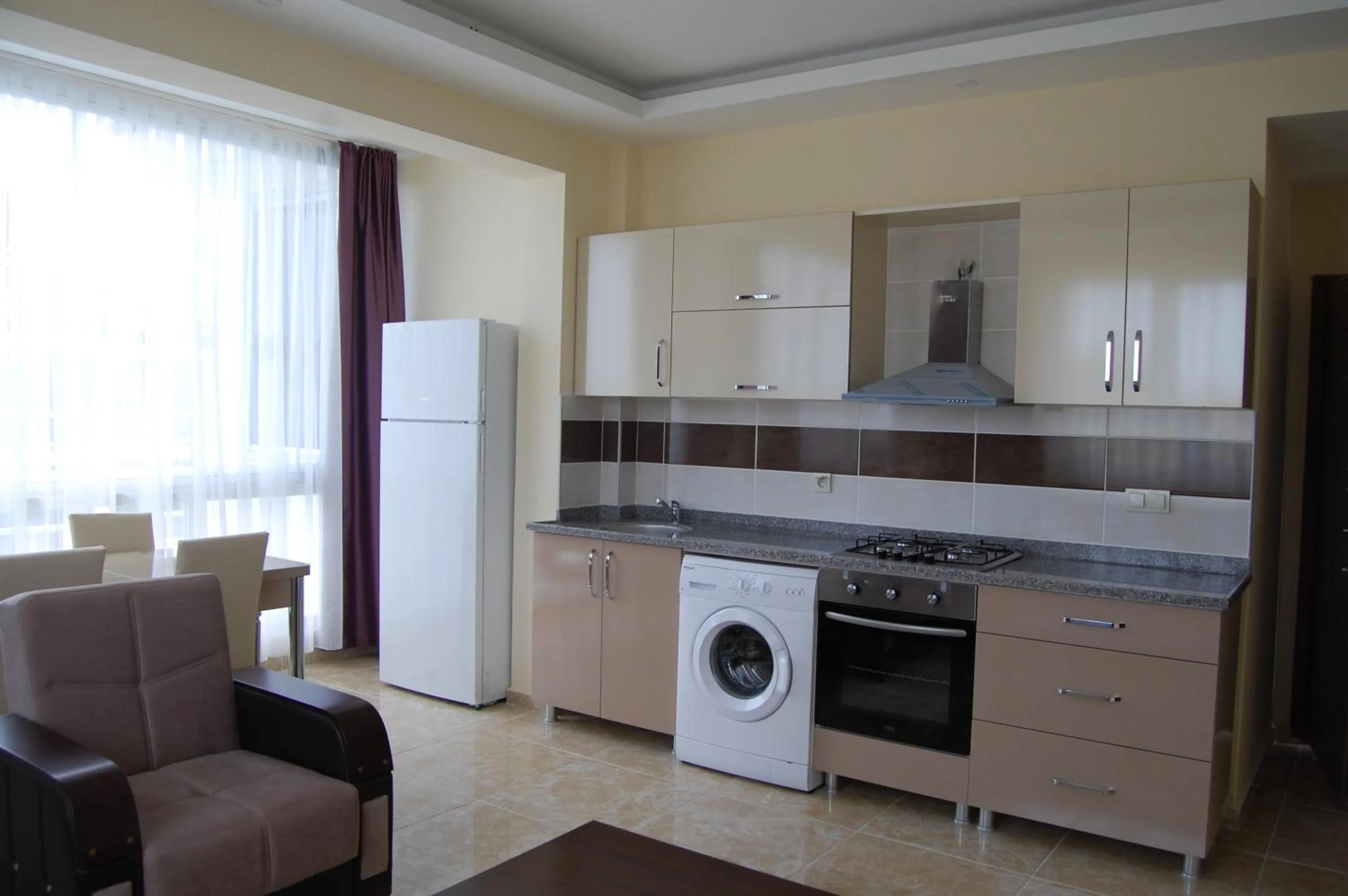 Kitchen or kitchenette in Agva Apart Otel