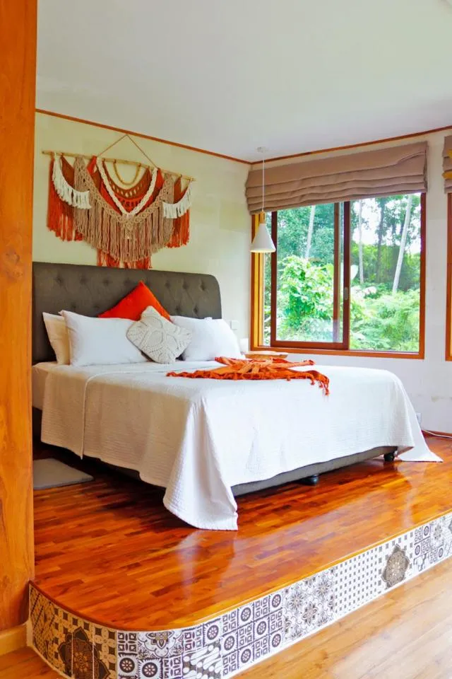 Bed in Villa Merdu Ubud