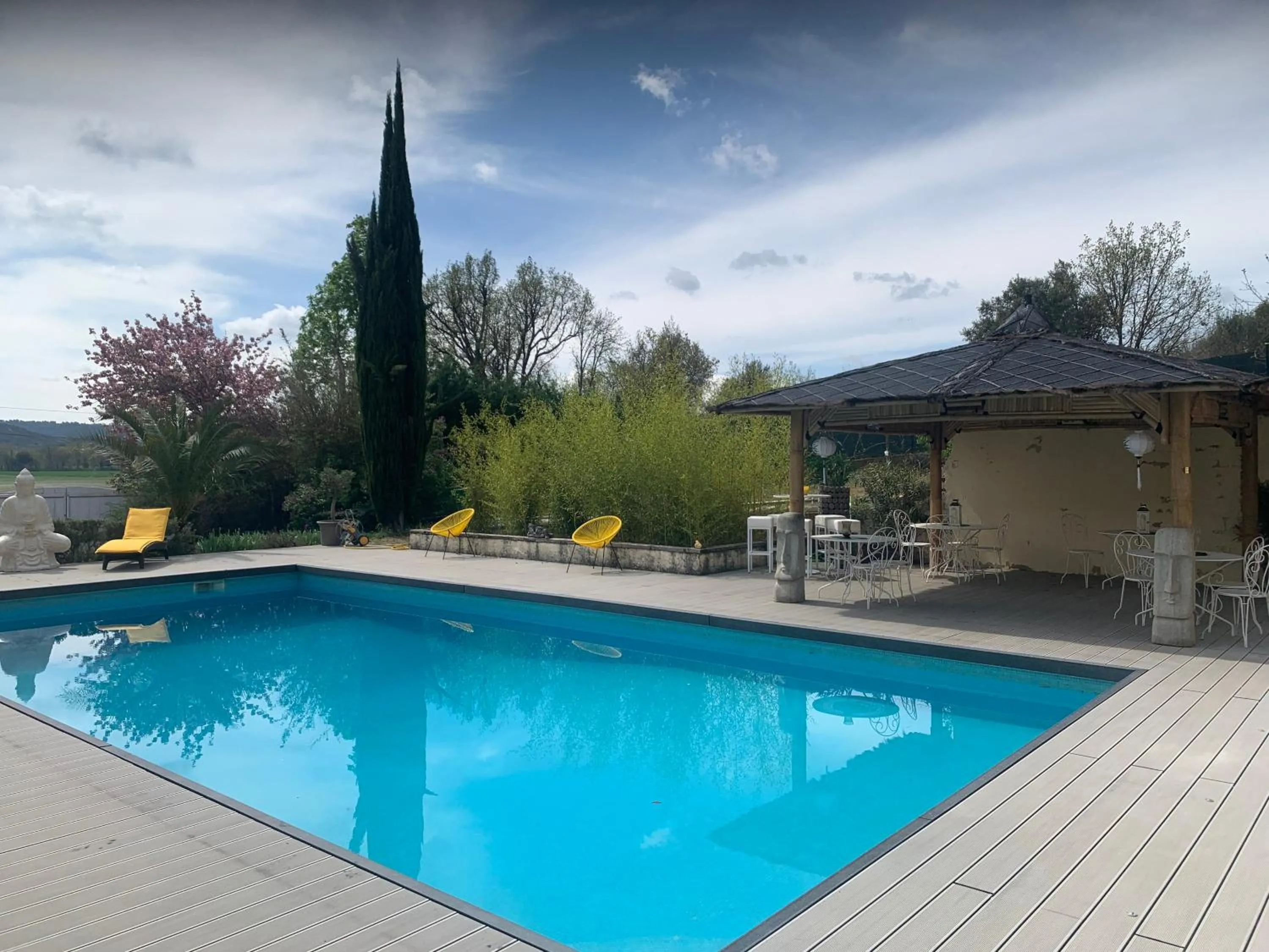 Swimming pool in Bastide du Bonheur Saint Donat
