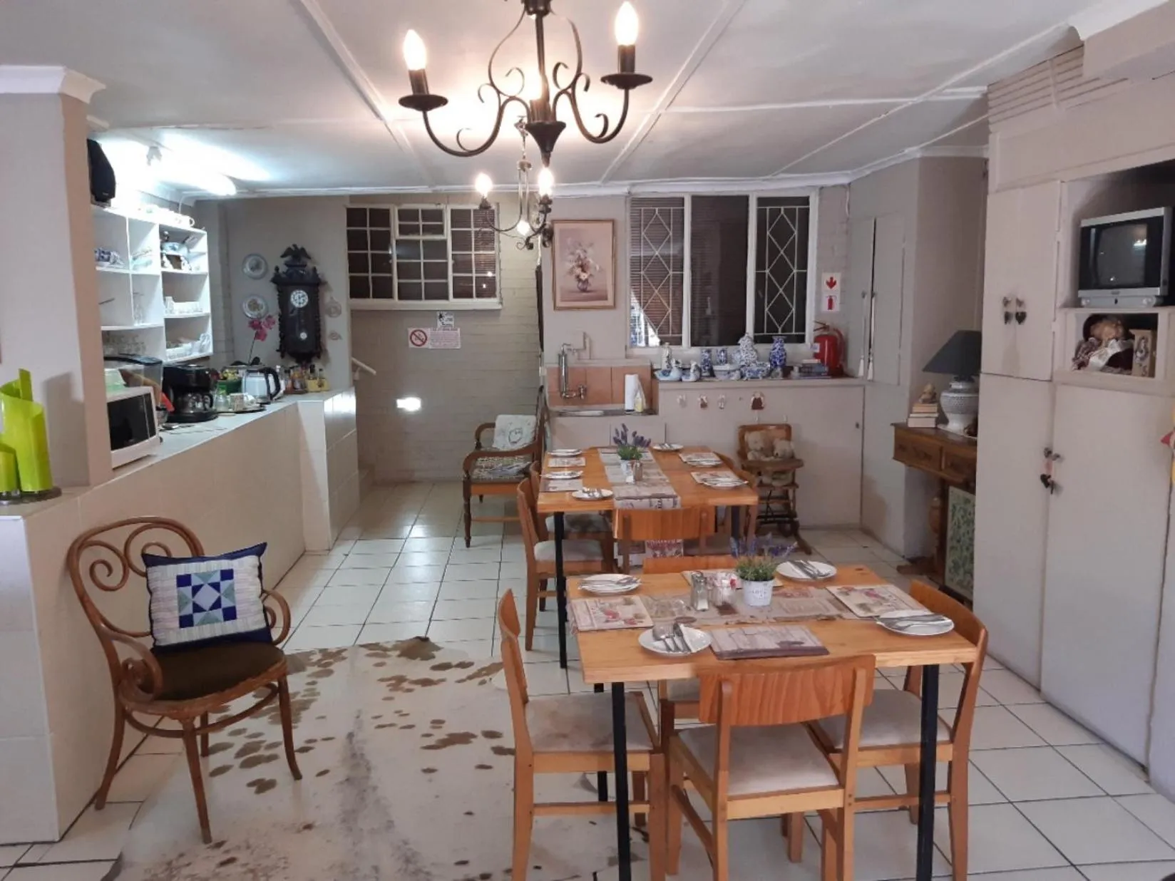 Seating area in Lavender Lane