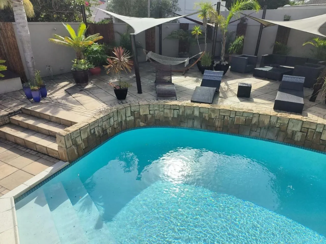 Living room in African Breeze Guesthouse