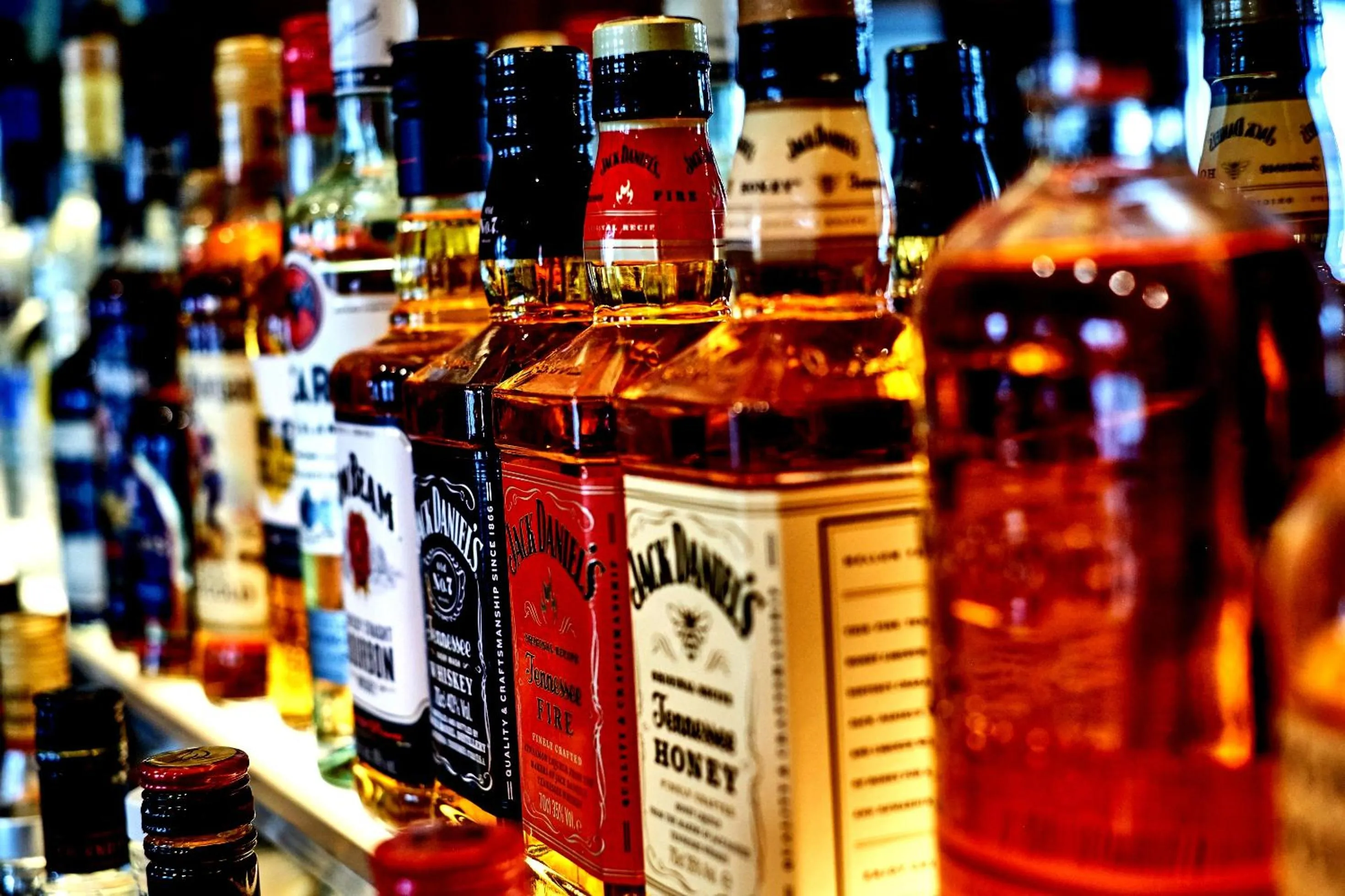 Alcoholic drinks in The Chequers Hotel