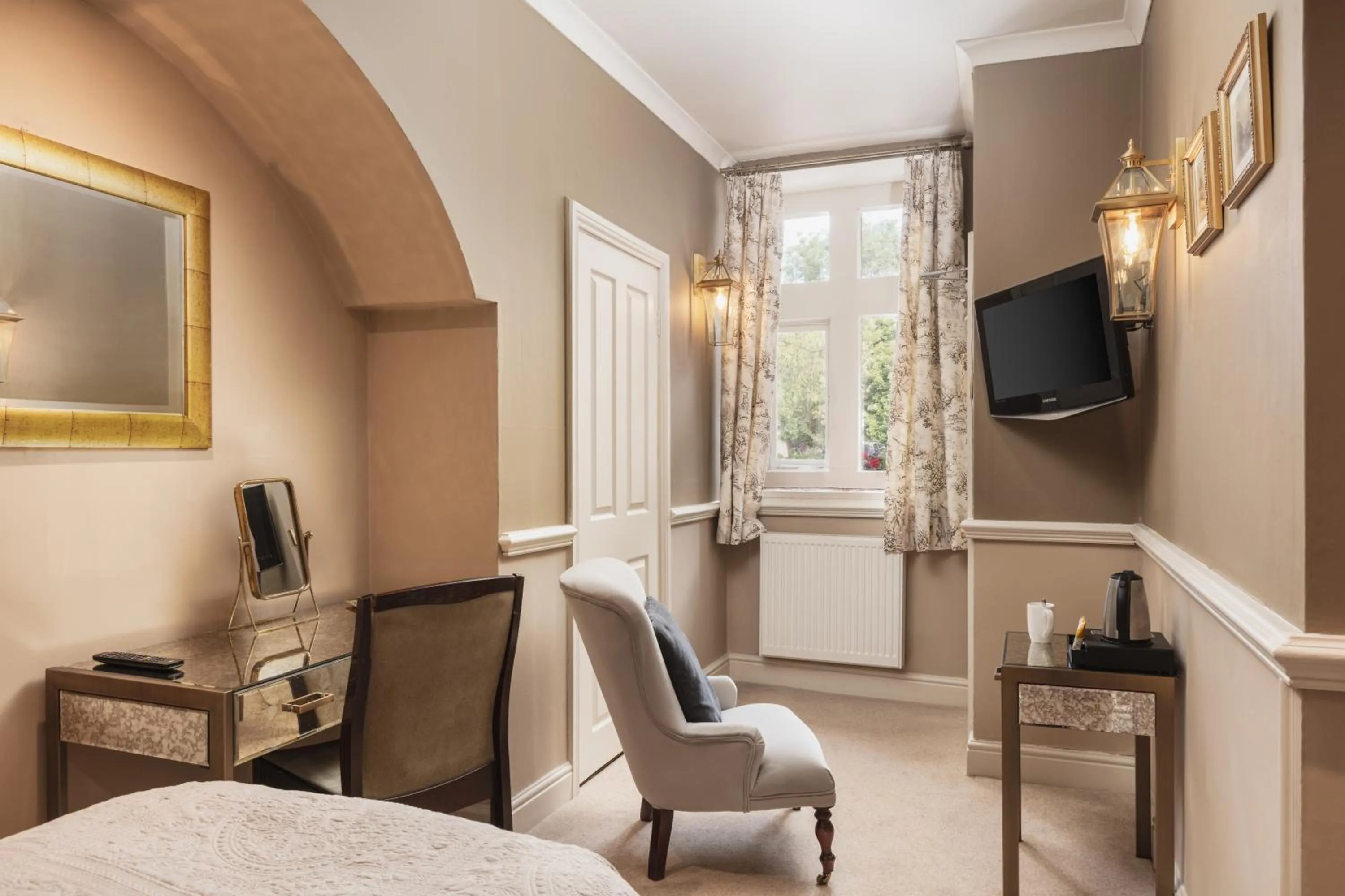 Bedroom in Lumley Castle Hotel