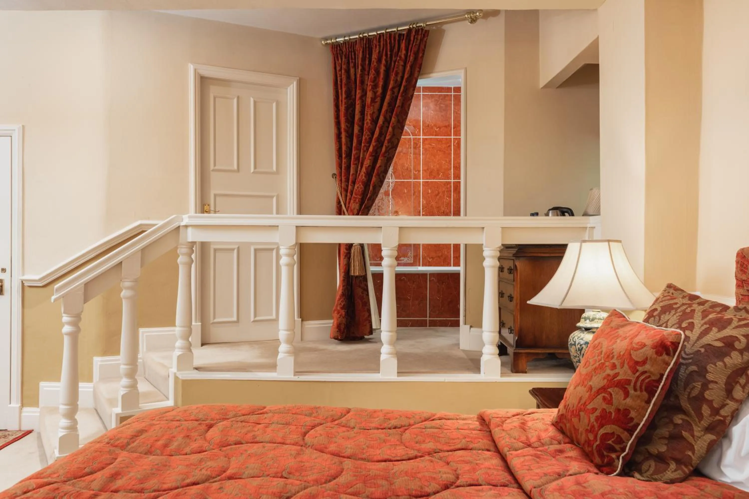 Bed in Lumley Castle Hotel