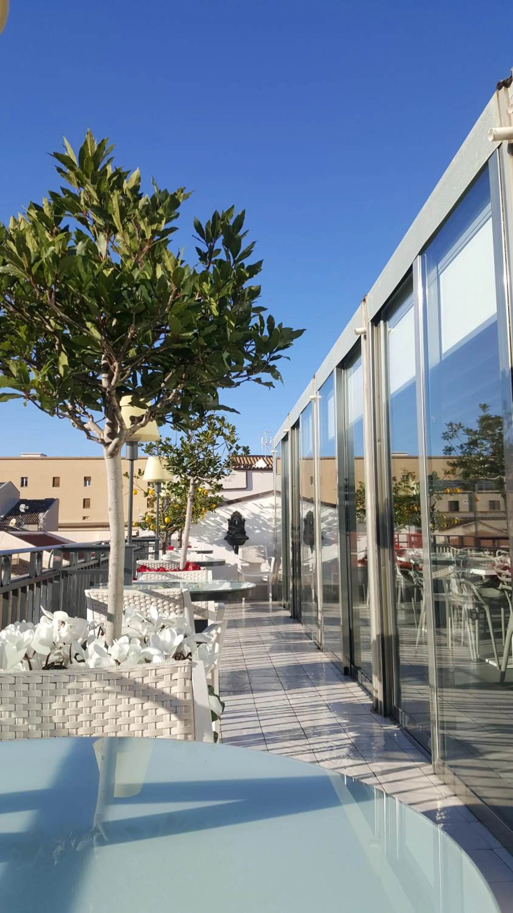 Balcony/Terrace in Hotel Porta Felice & Spa