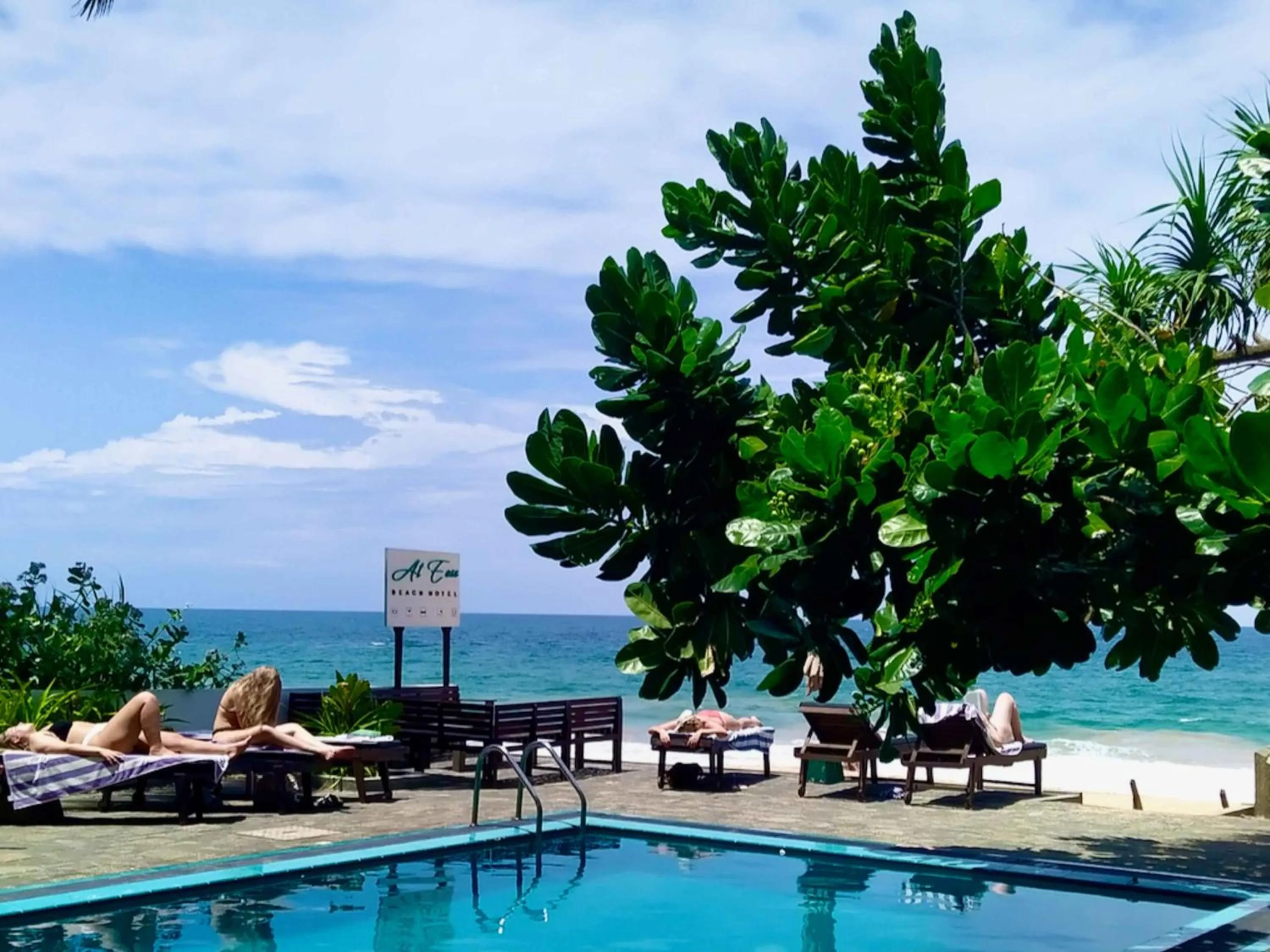 Sea view in At Ease Beach Hotel