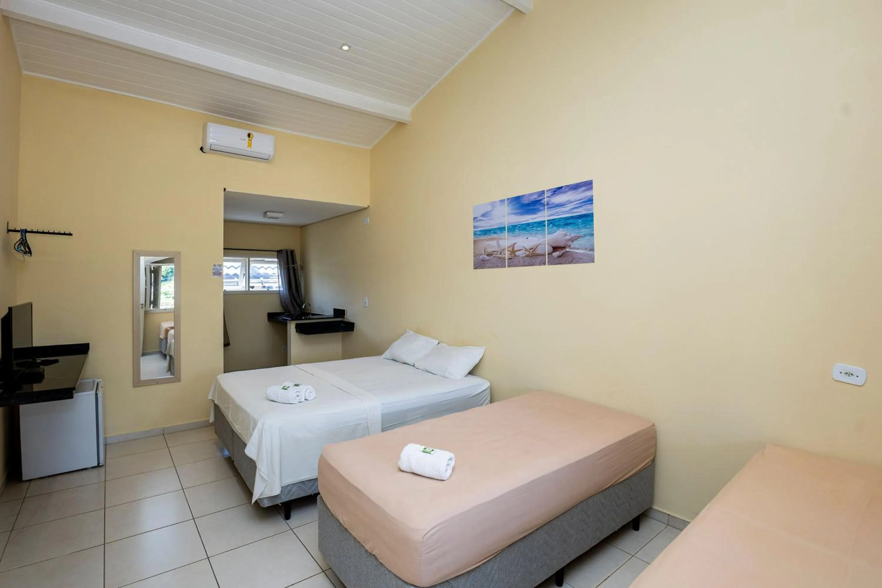 Bed in Pousada Porto do Rio