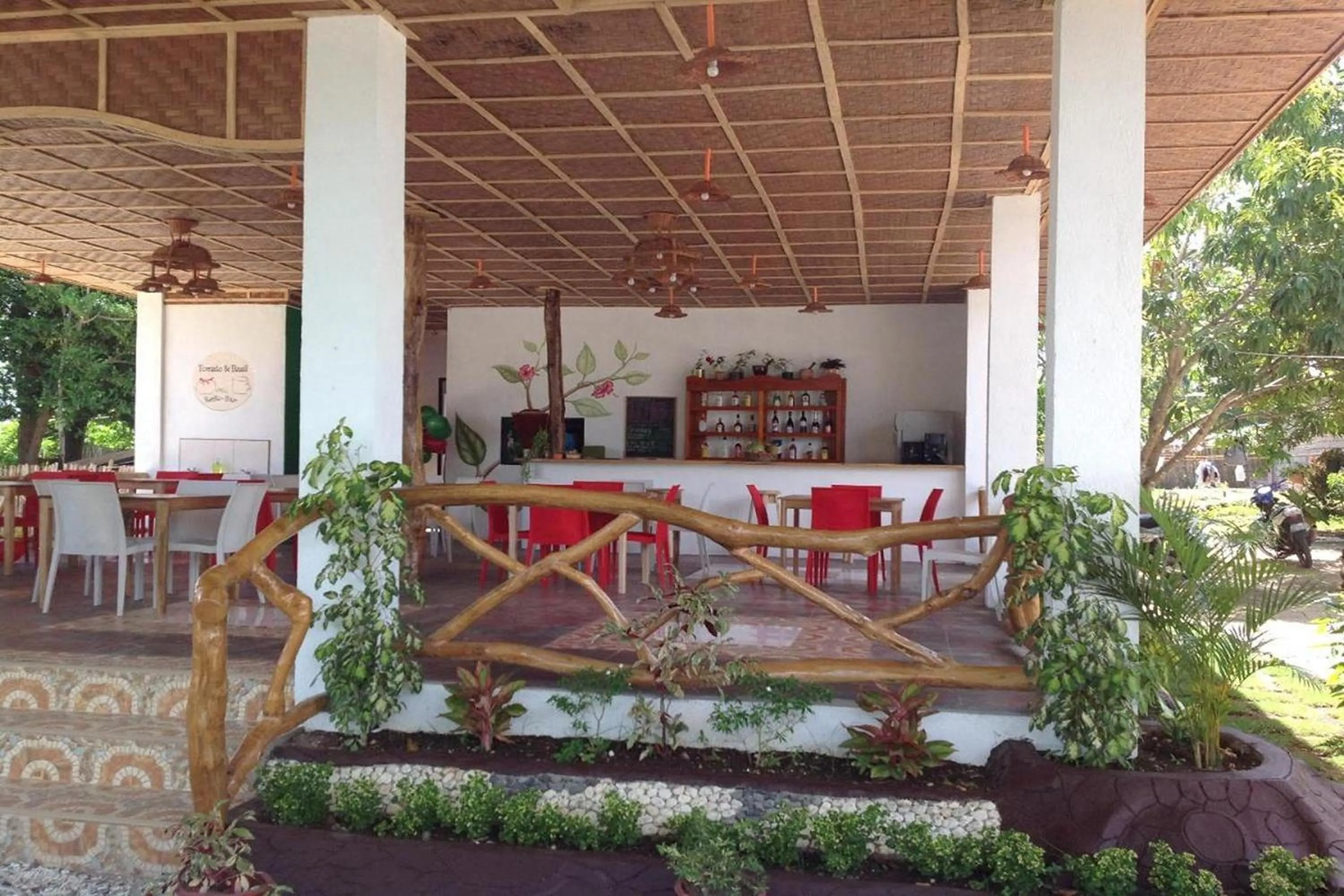 Seating area in Casa Paliton Siquijor near Beach
