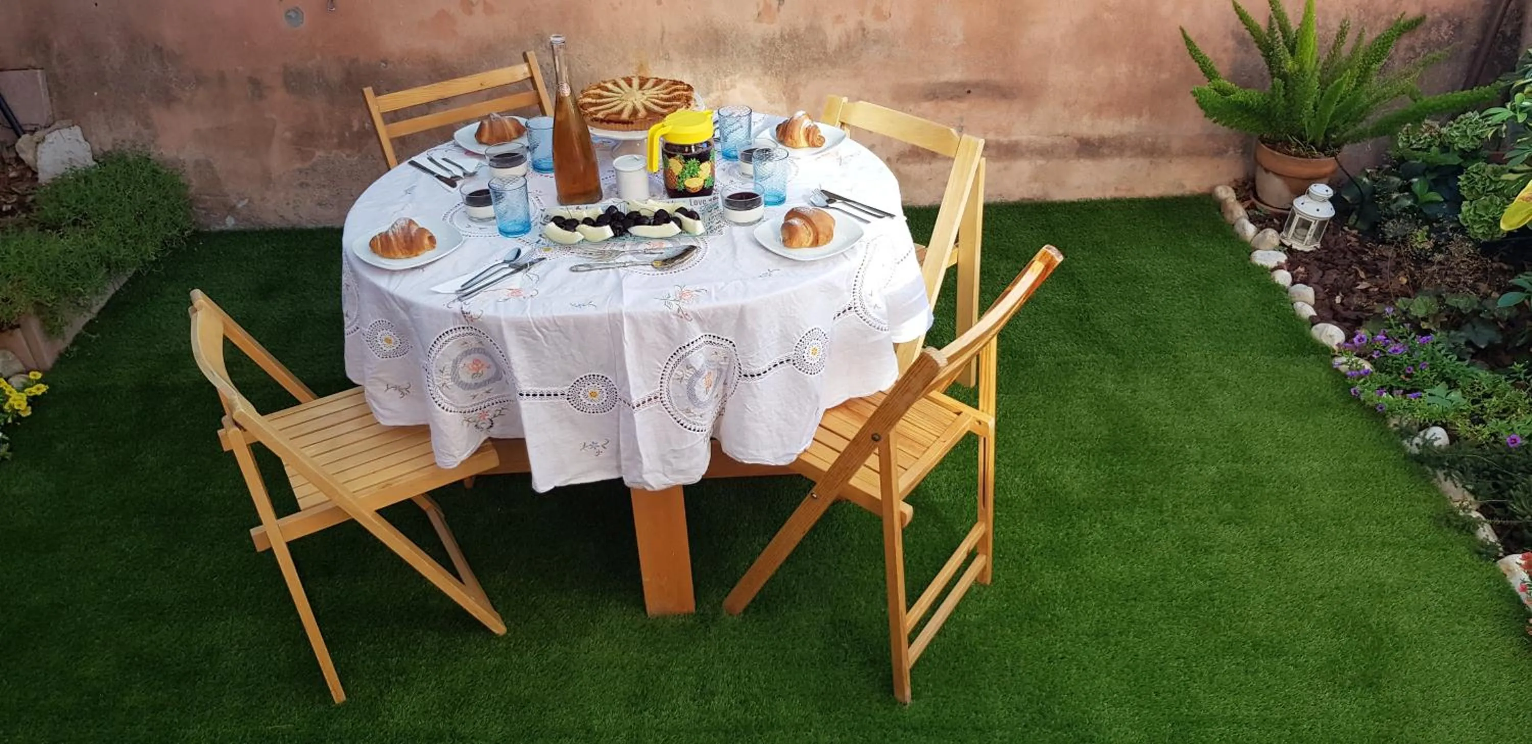 Garden in B&B Vista su Roma