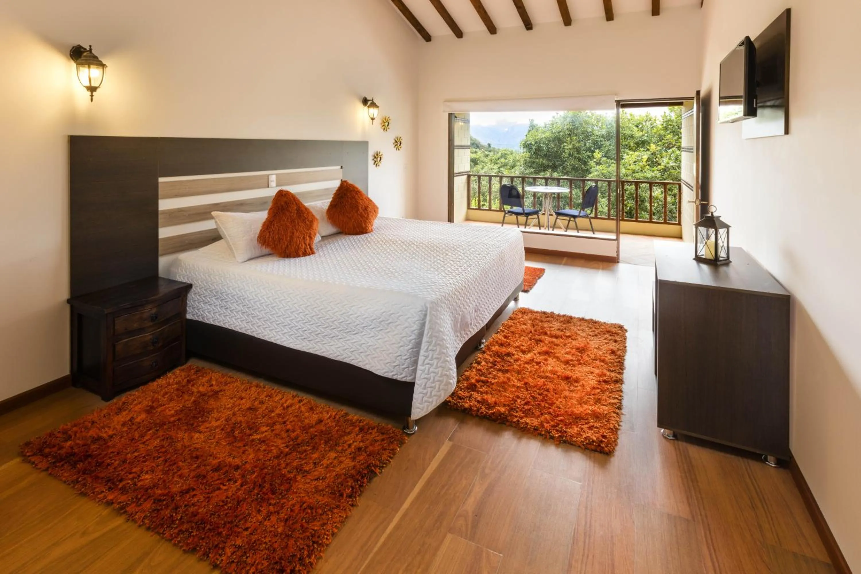 Bedroom, Bed in Hotel Campestre La Periquera