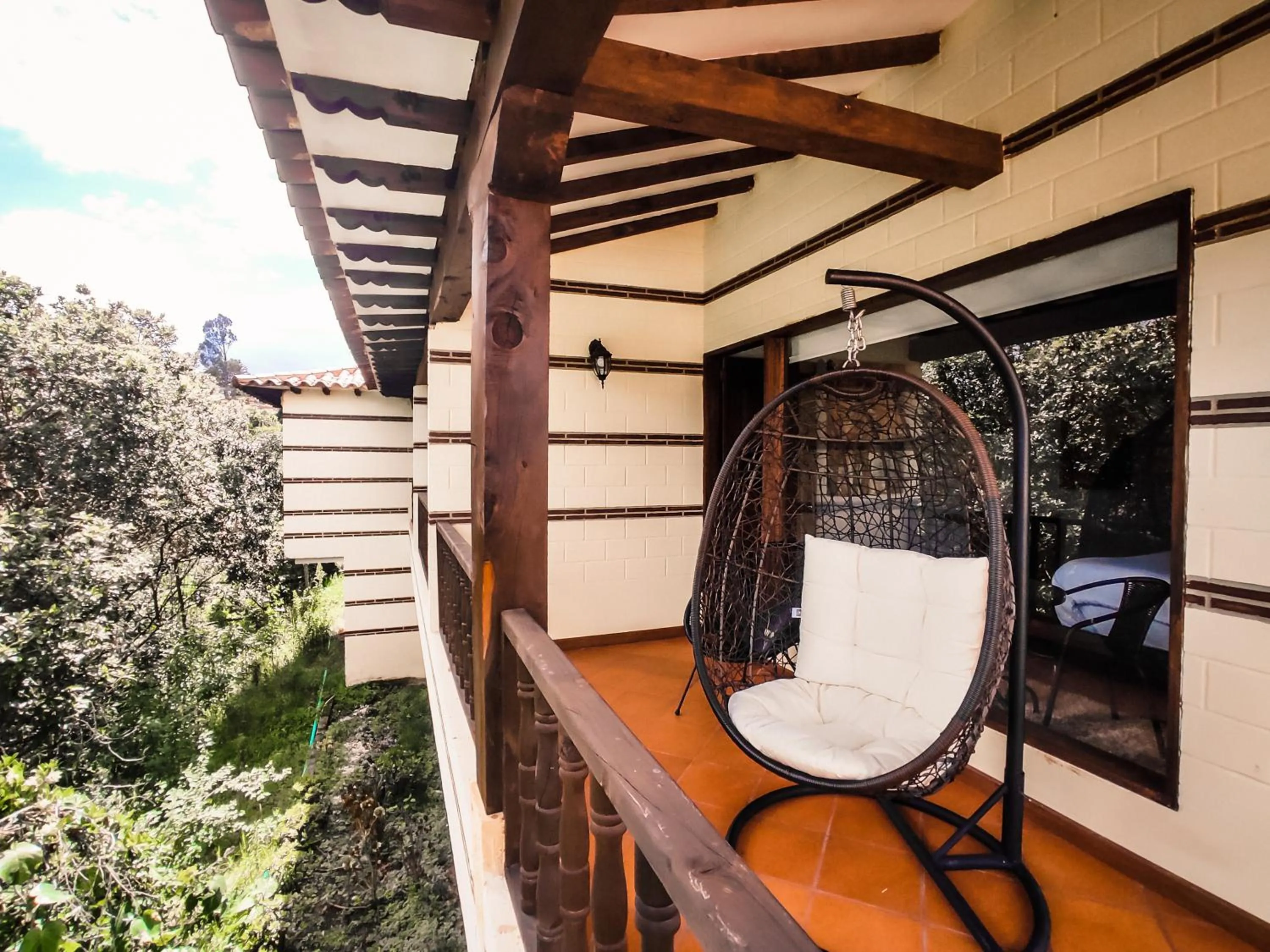 Balcony/Terrace in Hotel Campestre La Periquera