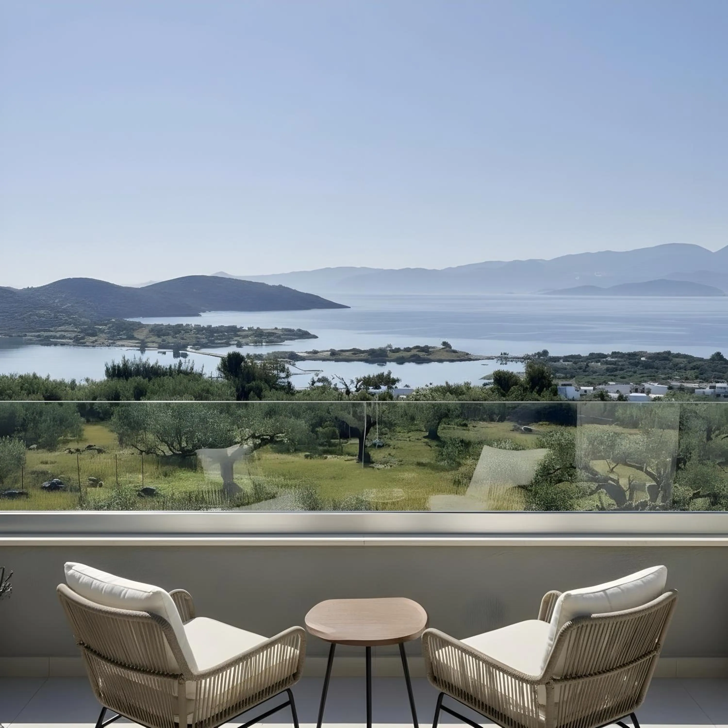 Balcony/Terrace in Elounda Heights (Adults Only)