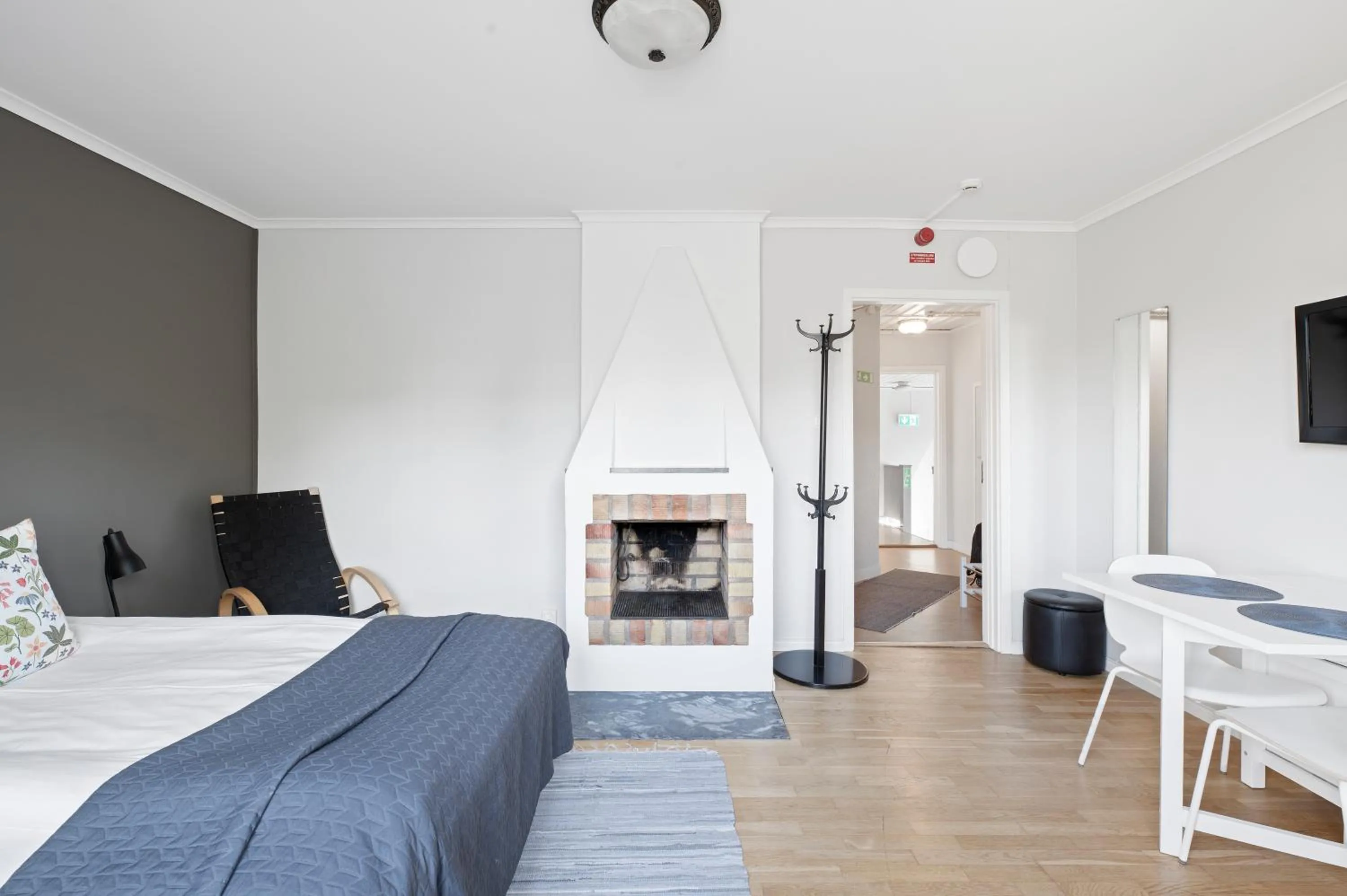 Bed in Uppsala Lägenhetshotell