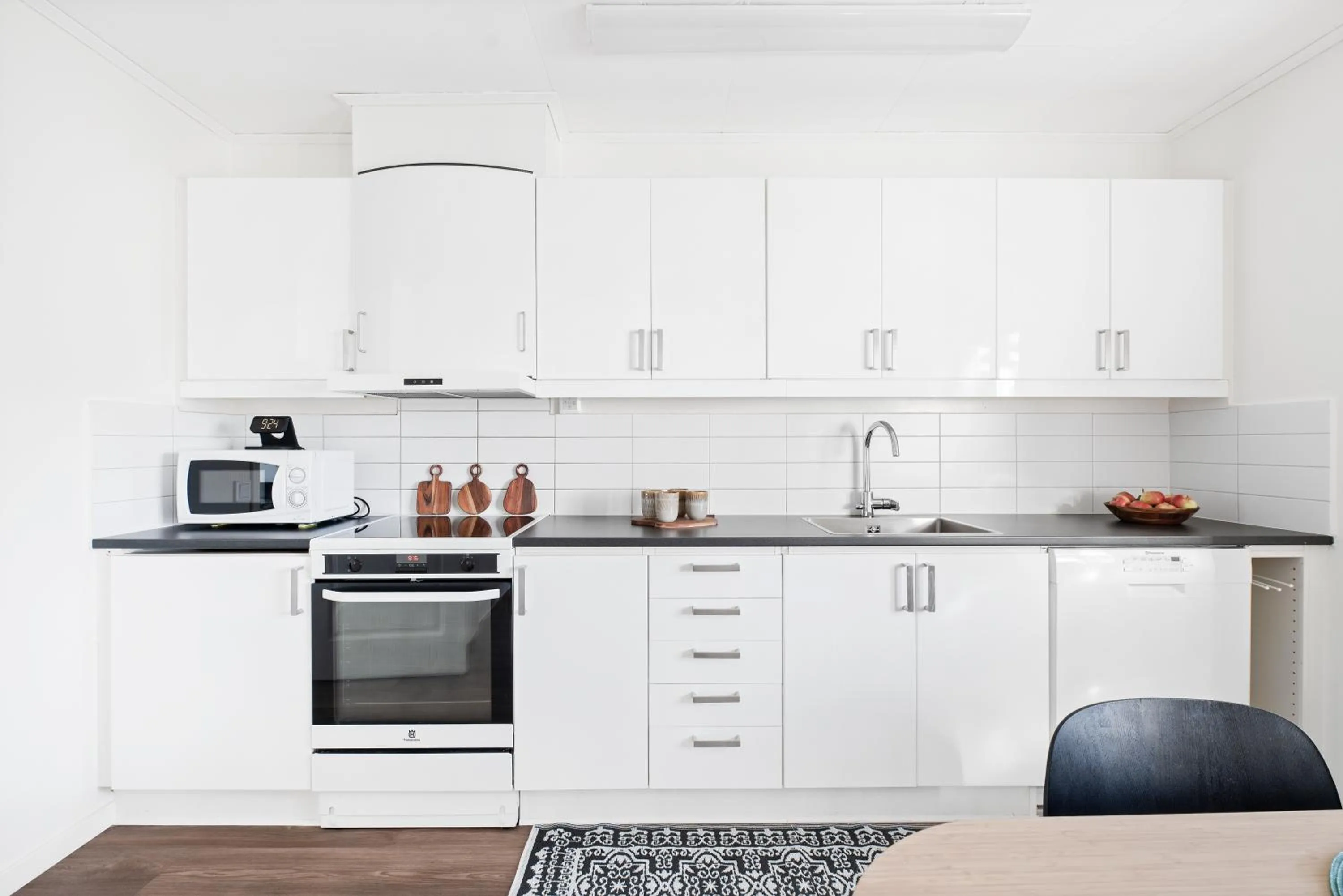 microwave in Uppsala Lägenhetshotell