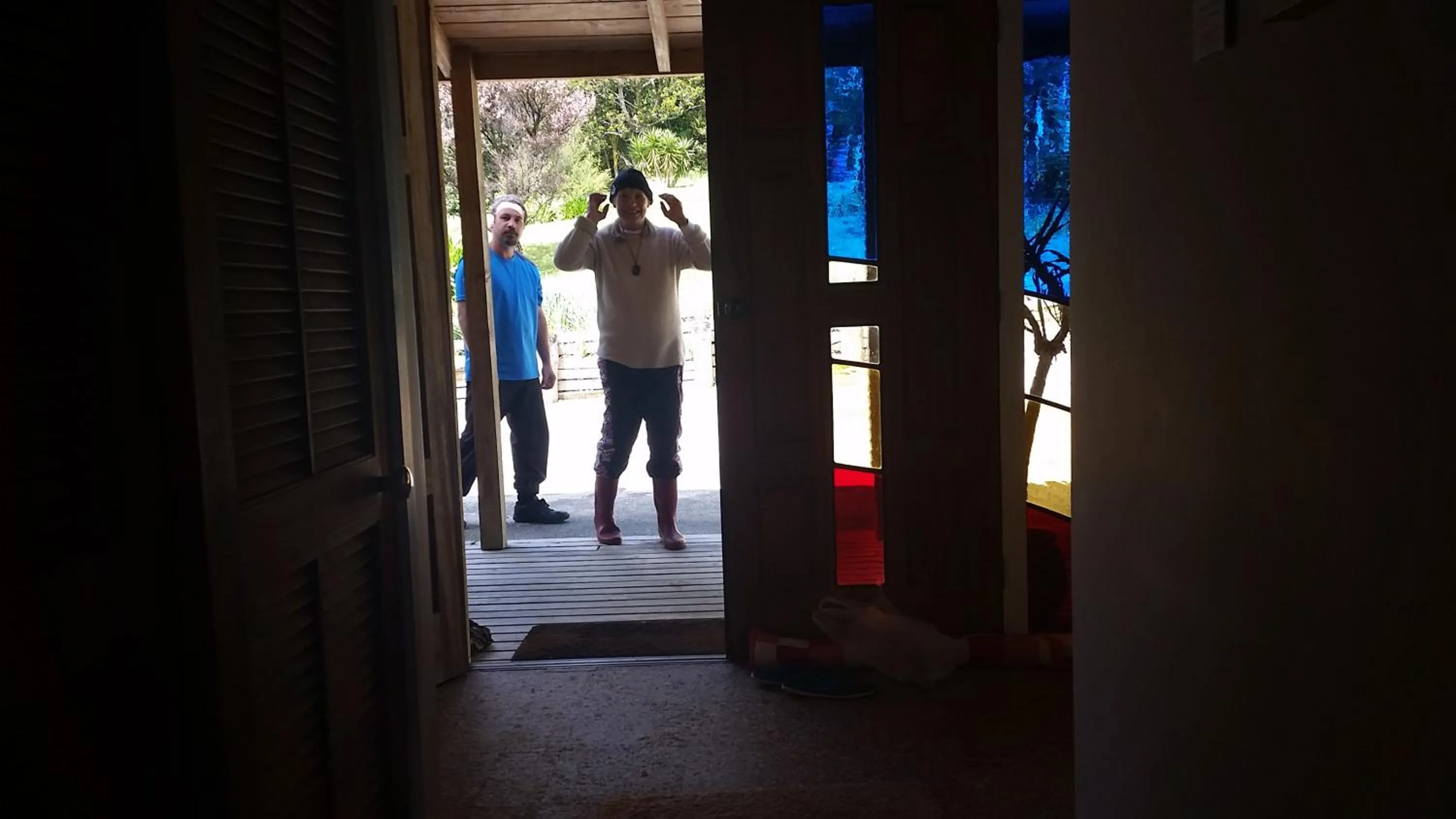 Facade/entrance in Waiotemarama Falls Lodge