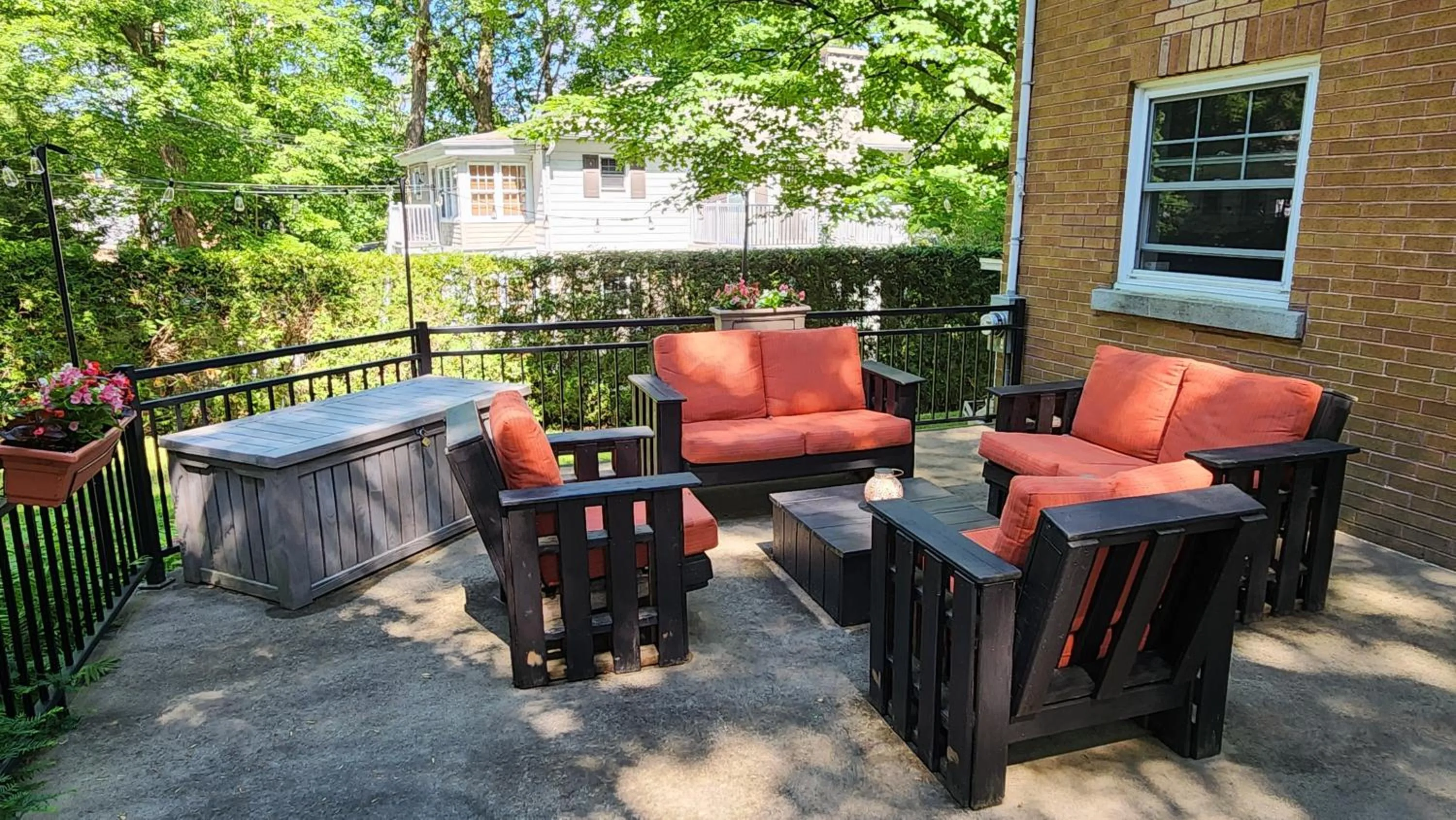Patio in Gîte La Belle Aventure B&B