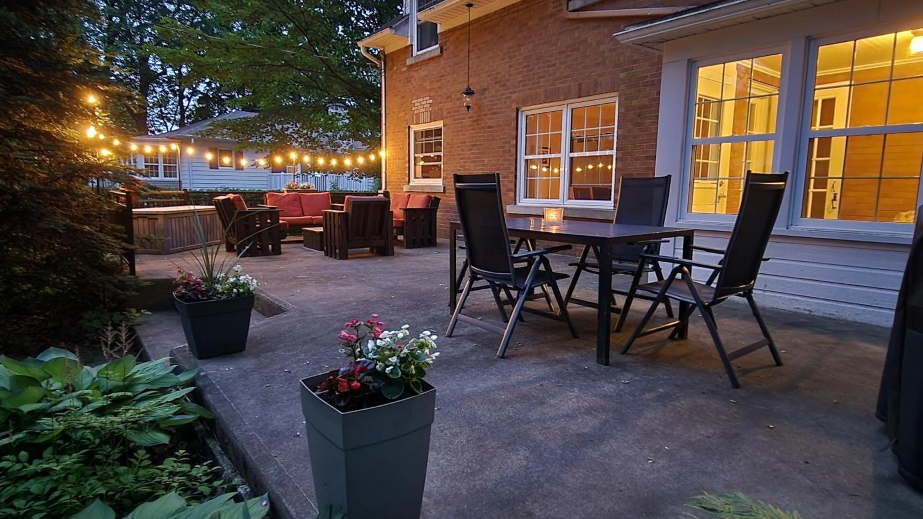 Patio in Gîte La Belle Aventure B&B