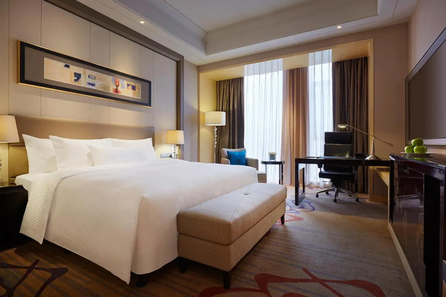 Deluxe Double Room with Lake View in Wanda Realm Huaian Deluxe Double Room with Lake View in Wanda Realm Huaian